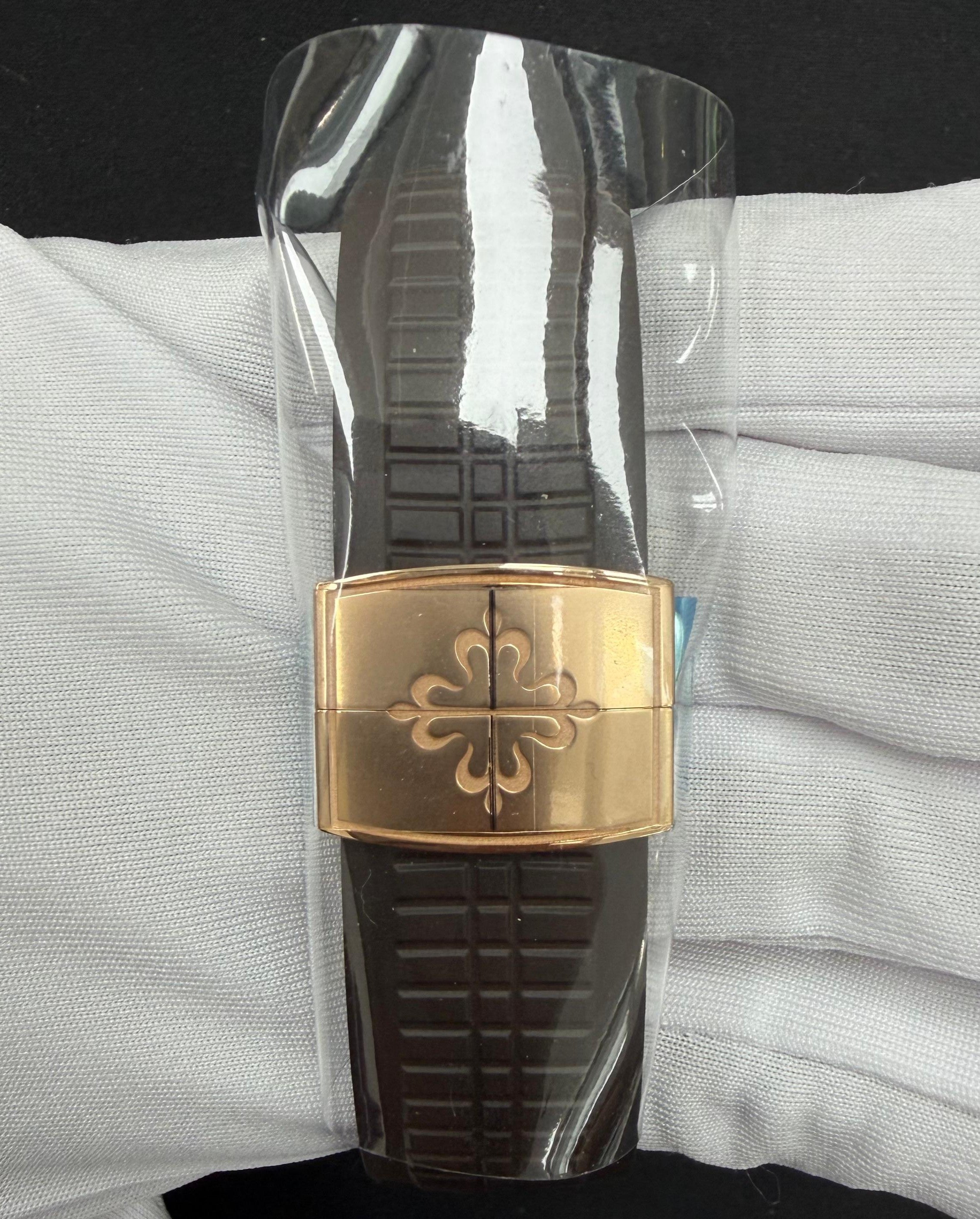 Patek Philippe Aquanaut 42.2mm 18K Rose Gold Sunburst Brown Dial Ref. 5968R-001