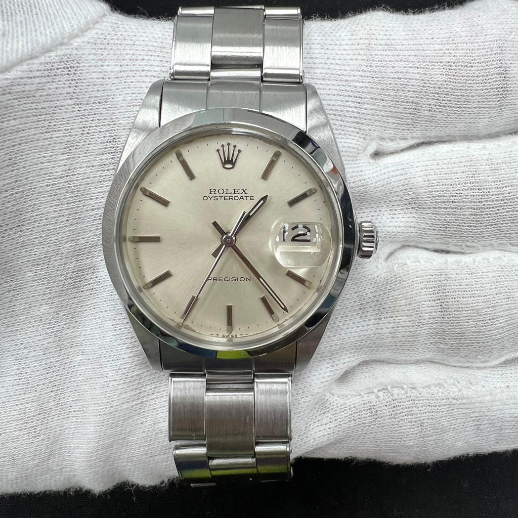 Rolex Precision 34mm Stainless Steel Silver Dial Ref. 6694