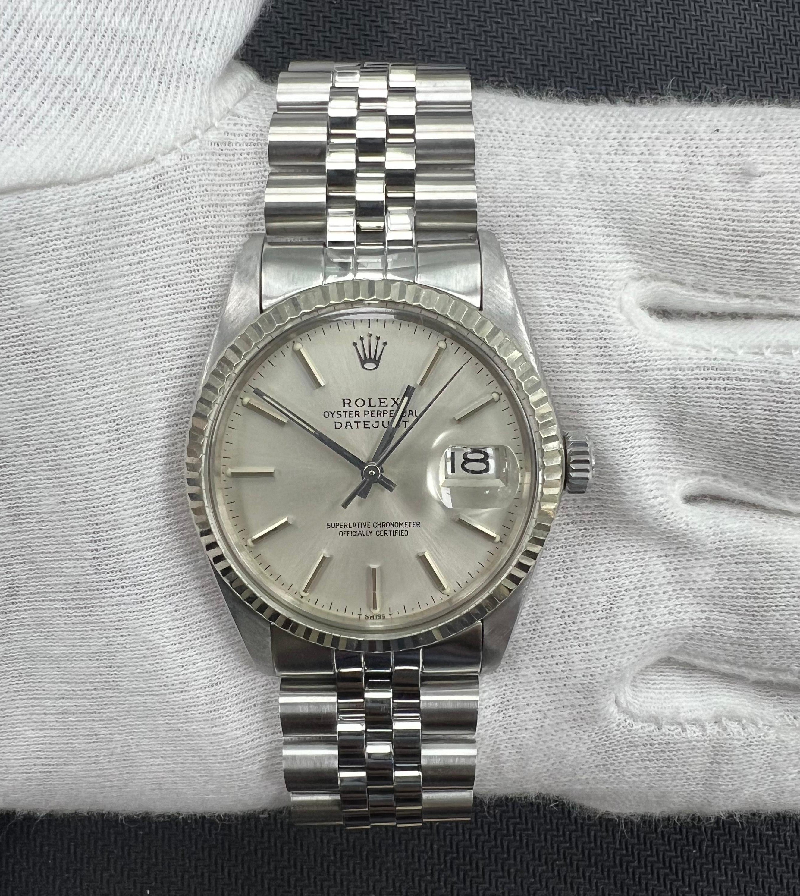 Rolex Datejust 36mm Stainless Steel Silver Dial Ref. 1601