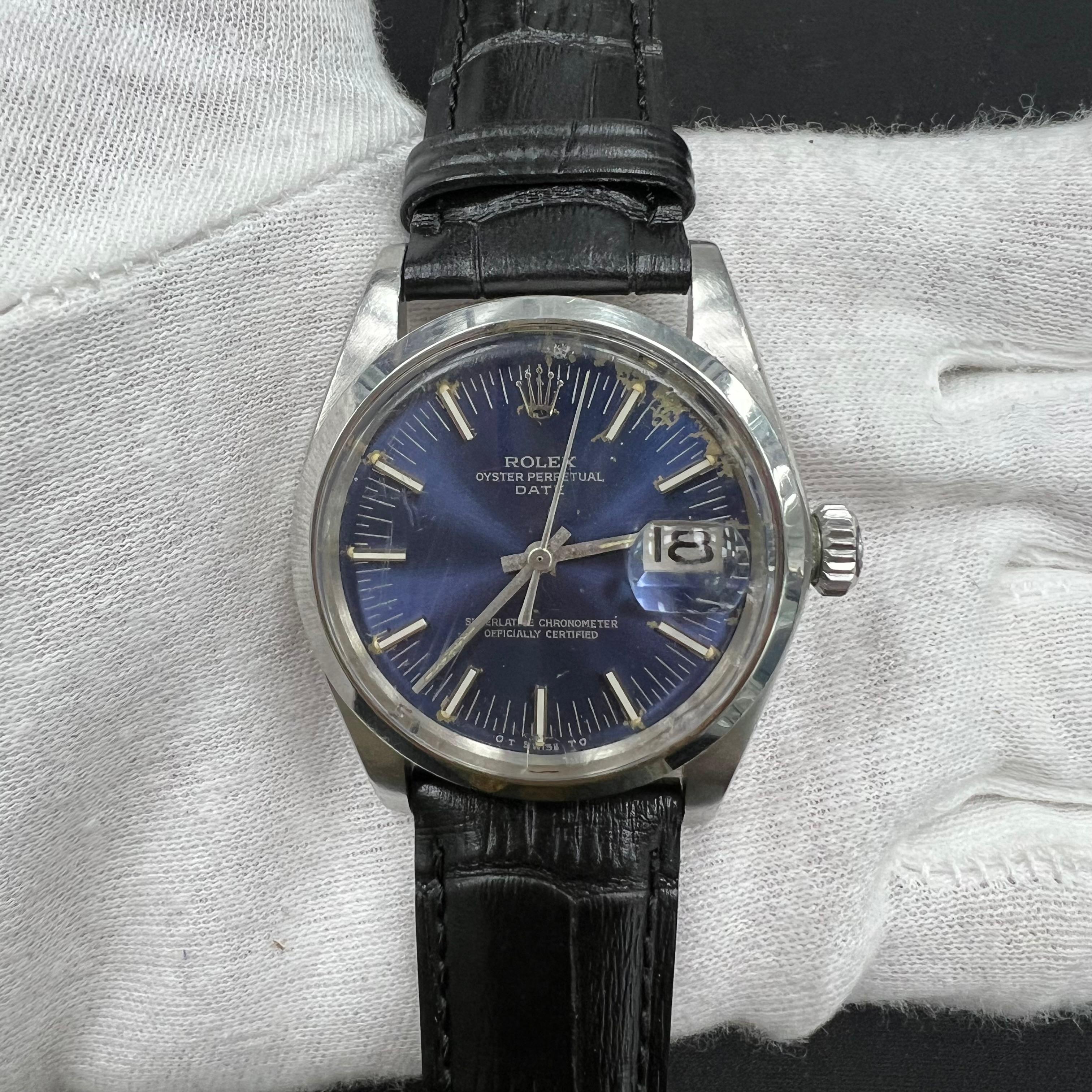 Rolex Datejust 36mm Stainless Steel Blue Dial Ref. 1601