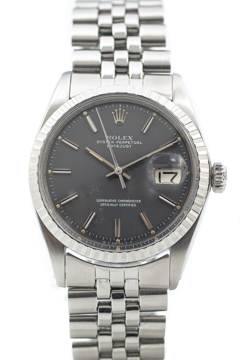 Rolex Datejust 36mm Stainless Steel Slate Dial Ref. 1601