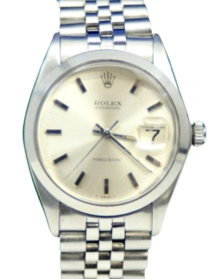Rolex Precision 36mm Stainless Steel Silver Dial Ref. 6694