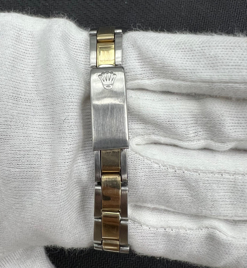 Rolex Oyster Perpetual 26mm Two-Tone 18K Yellow Gold & Steel Champagne Dial Ref. 15203
