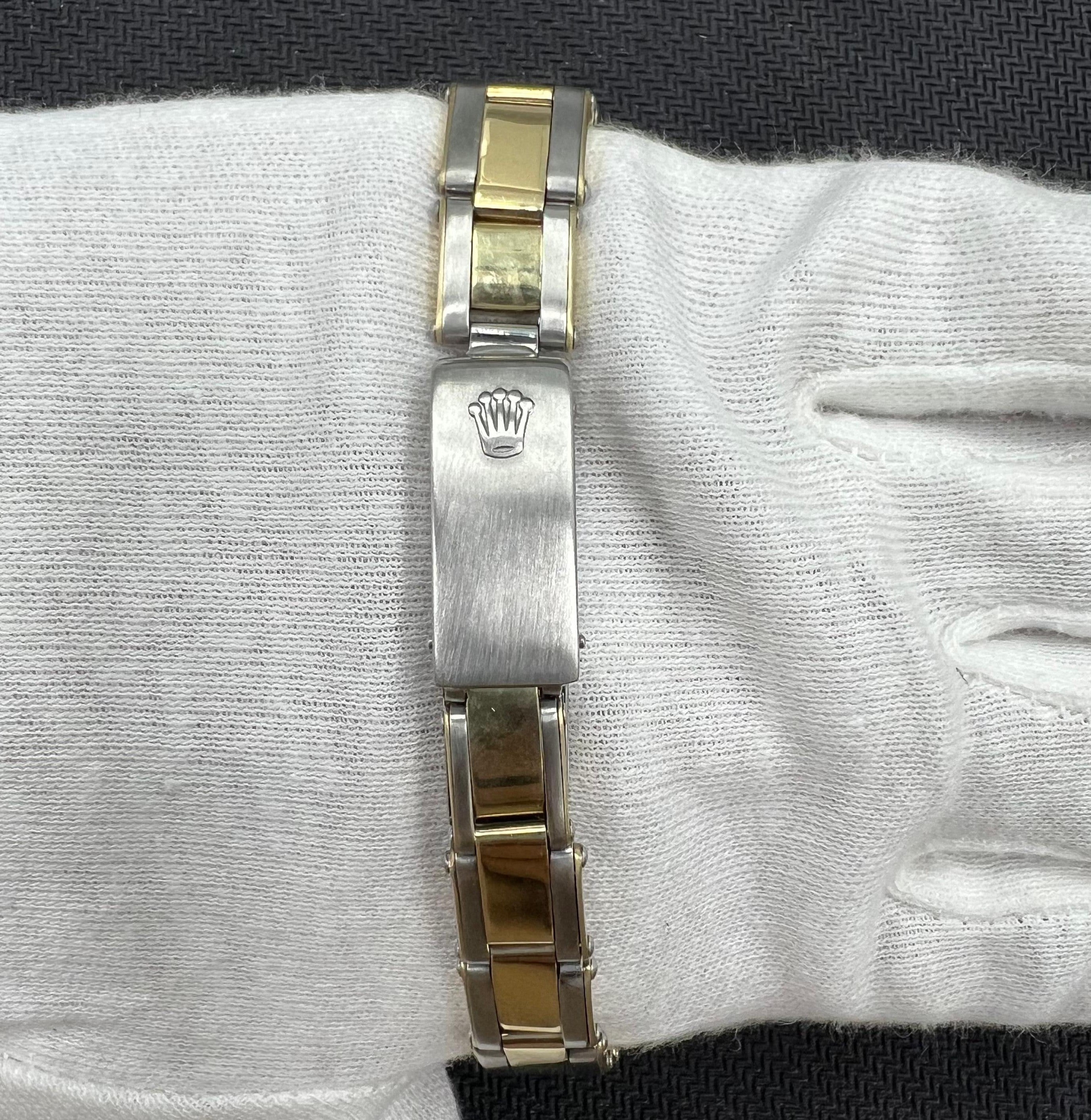 Rolex Oyster Perpetual 24mm Two-Tone 18K Yellow Gold & Steel Champagne Dial Ref. 76193