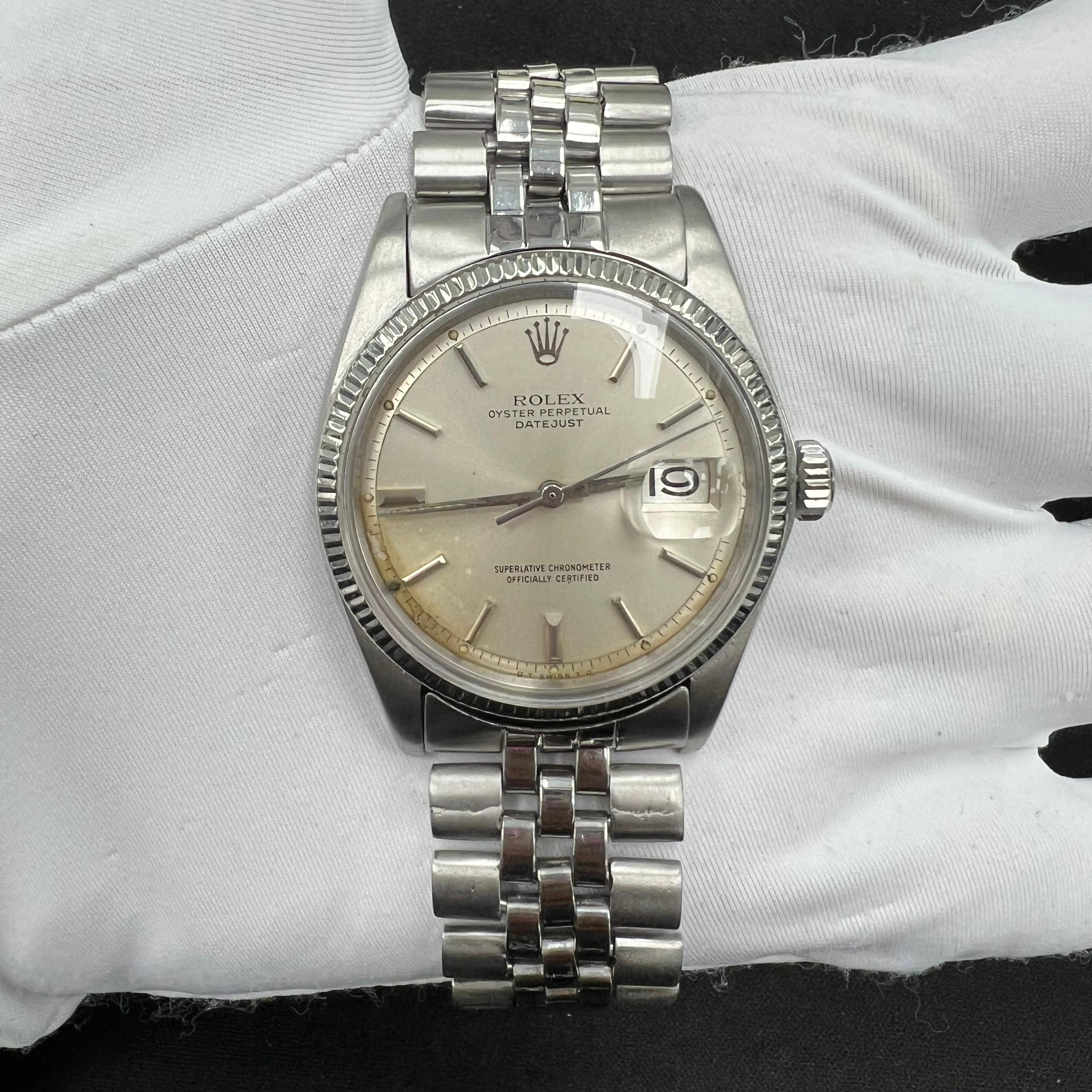Rolex Datejust 36mm Stainless Steel Silver Dial Ref. 1601