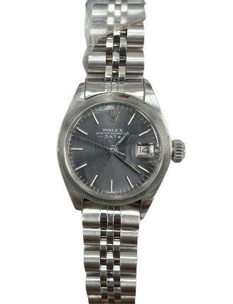 Rolex Oyster Perpetual Date 26mm Stainless Steel Slate Dial Ref. 6924