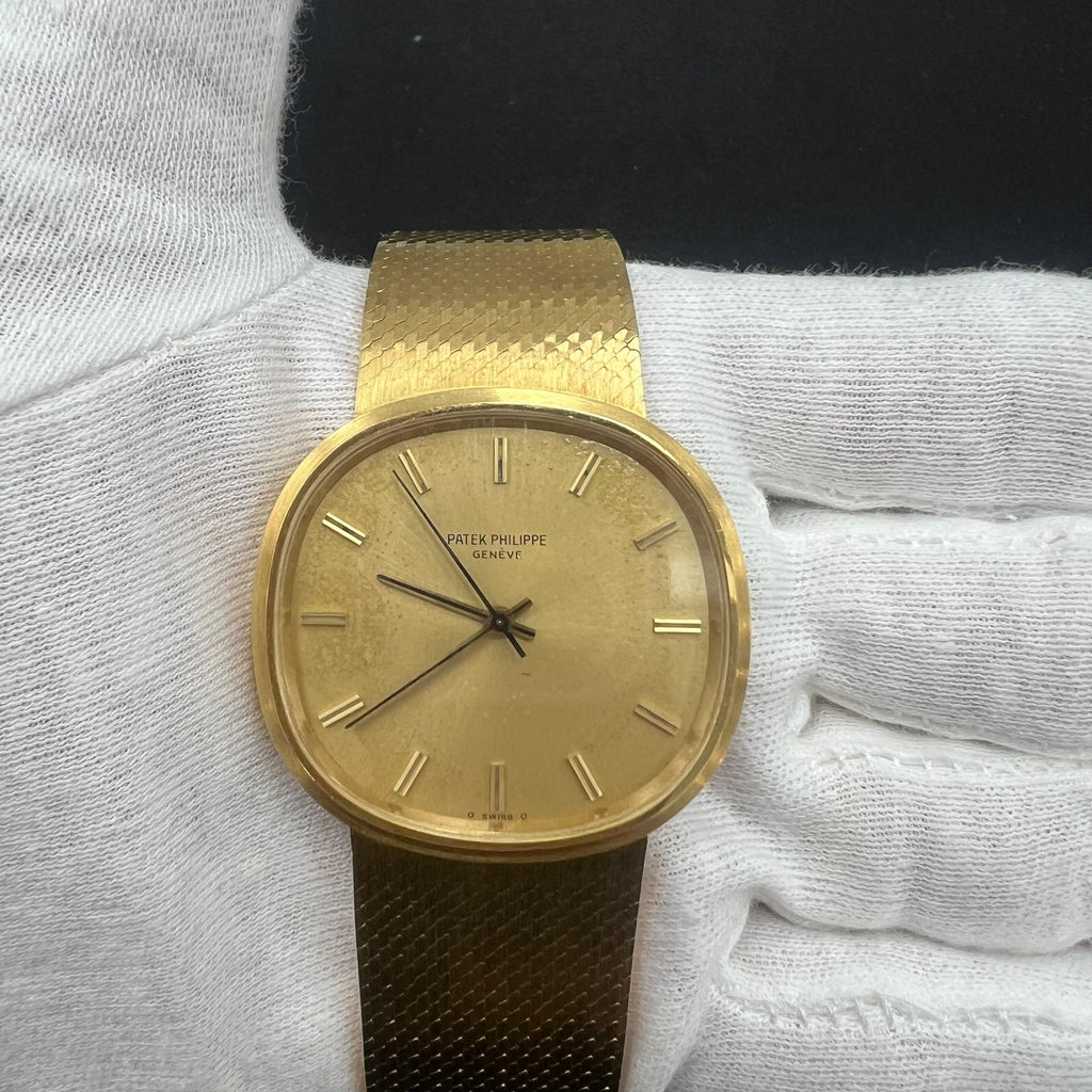 Patek Philippe Golden Ellipse 33mm 18K Yellow Gold Champagne Dial Ref. 3586/1
