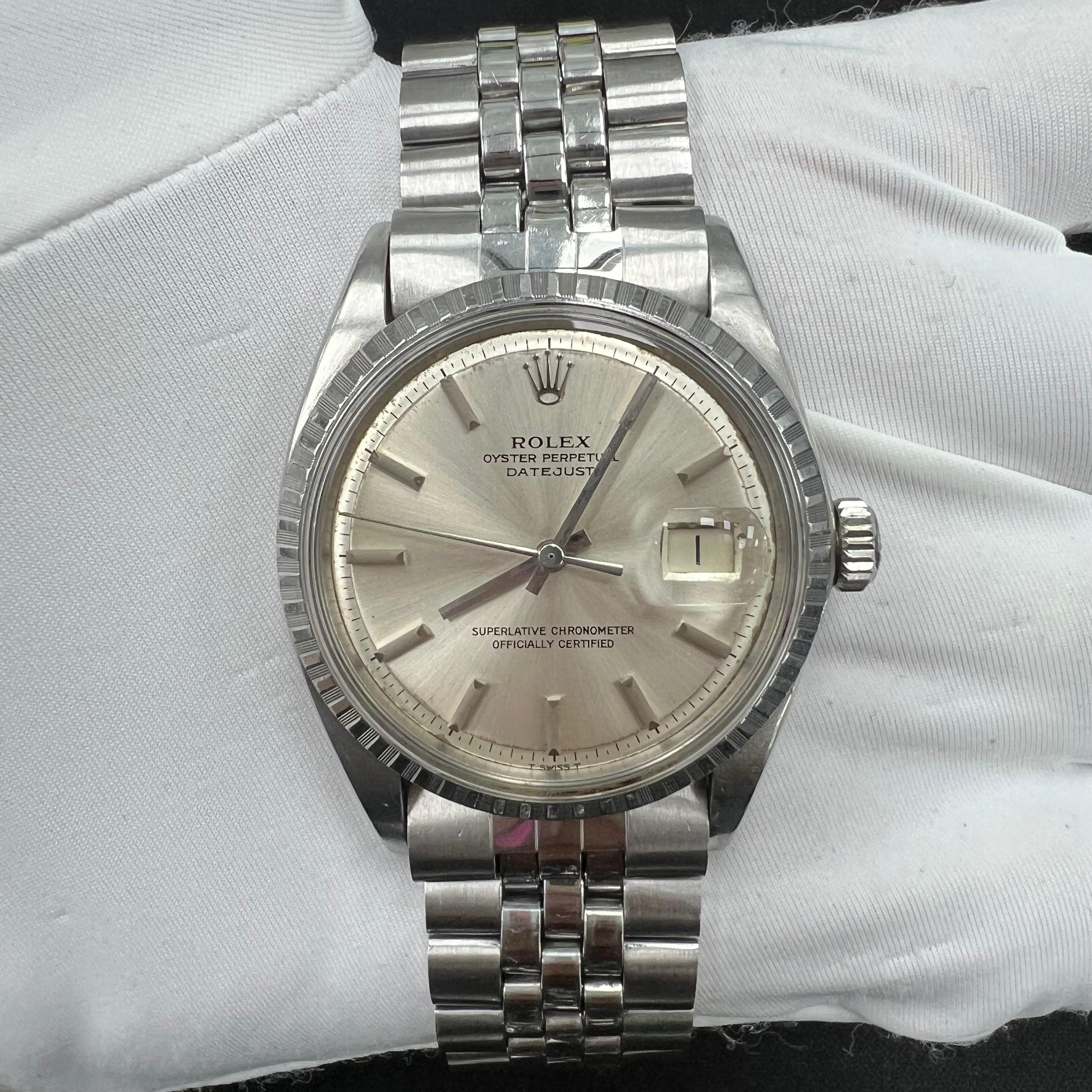 Rolex Datejust 36mm Stainless Steel Silver Dial Ref. 1603