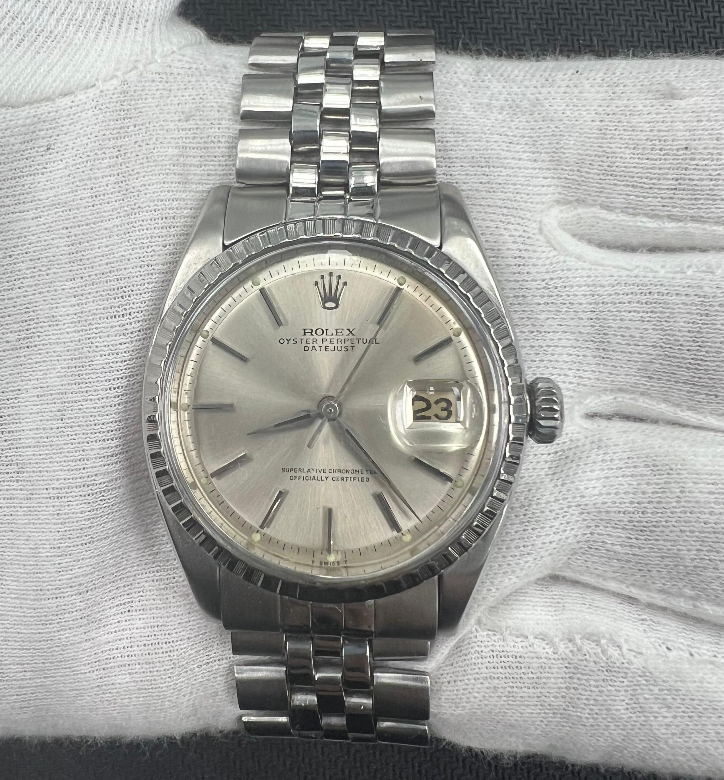 Rolex Datejust 36mm Stainless Steel Silver Dial Ref. 1603
