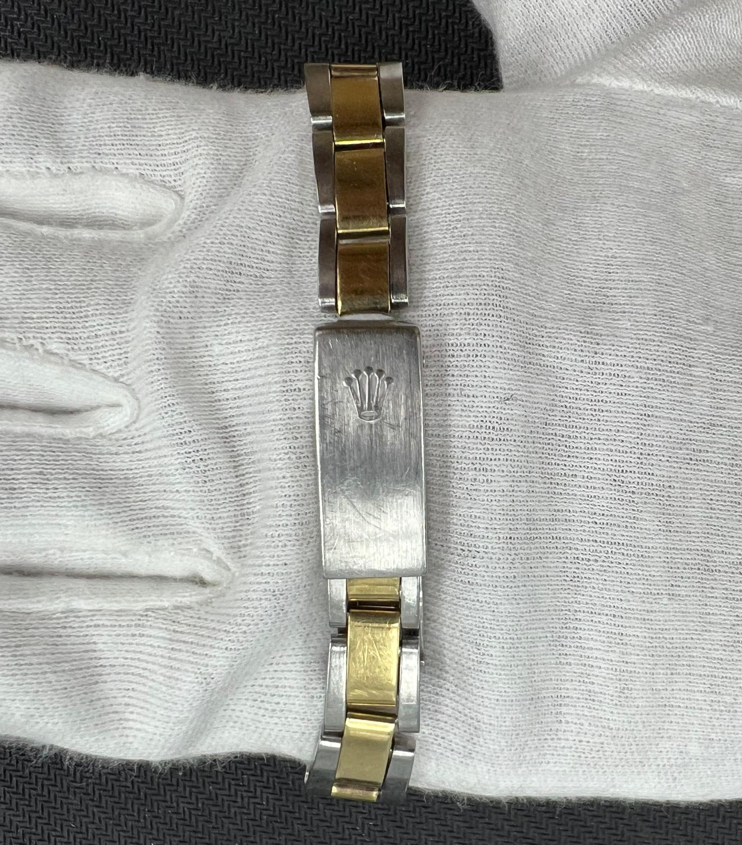 Rolex Oyster Perpetual 26mm Two-Tone 18K Yellow Gold & Steel Silver Dial Ref. 6718