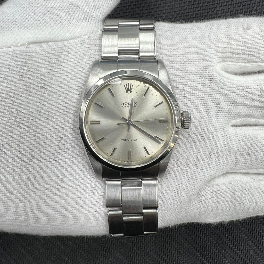 Rolex Oyster Precision 34mm Stainless Steel Silver Dial Ref. 6426