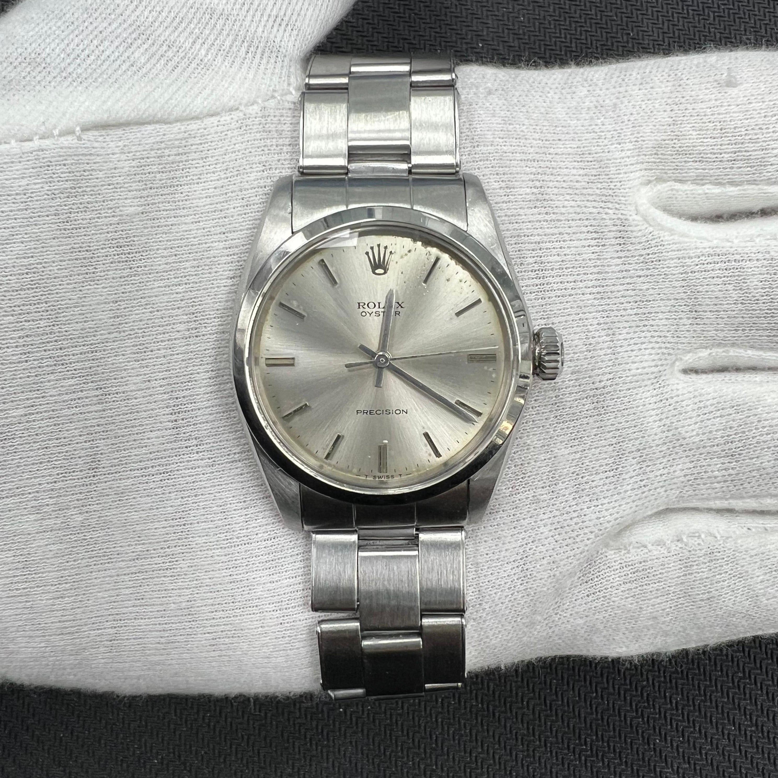 Rolex Oyster Precision 34mm Stainless Steel Silver Dial Ref. 6426