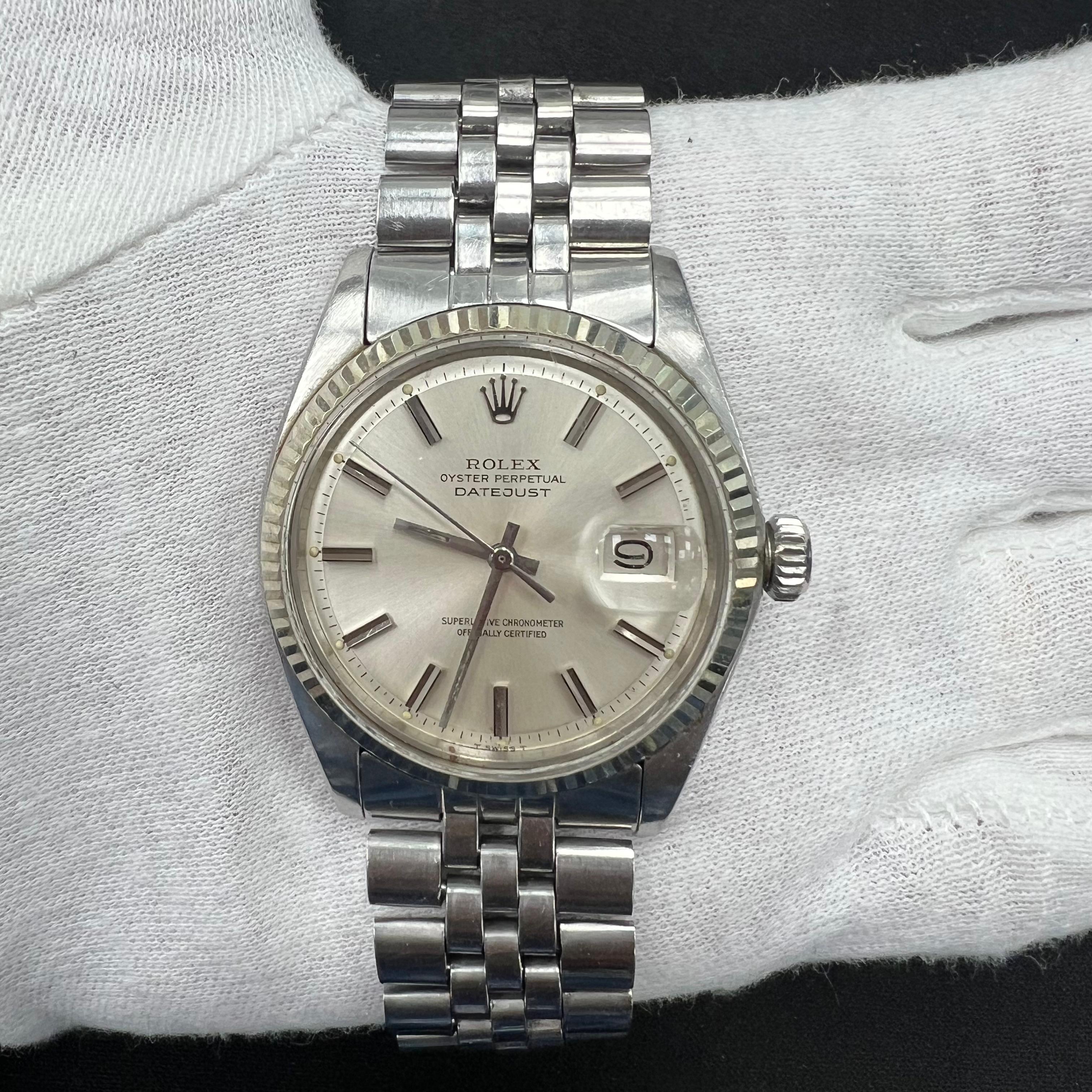 Rolex Datejust 36mm Stainless Steel Silver Dial Ref. 16014