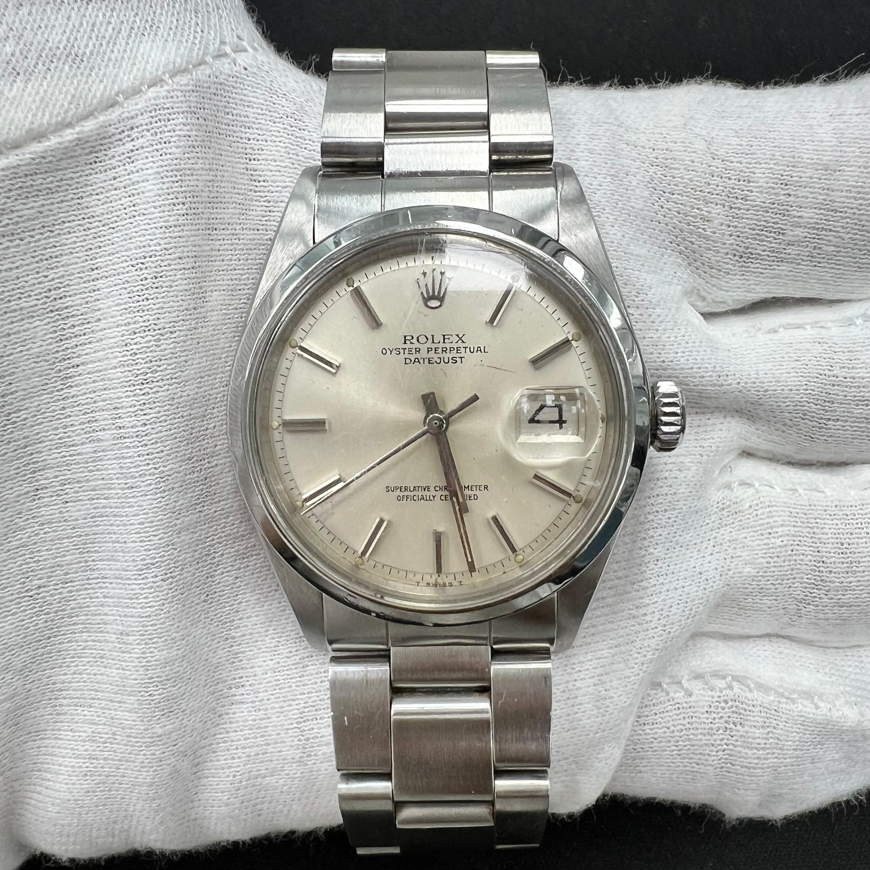 Rolex Datejust 36mm Stainless Steel Silver Dial Ref. 1603