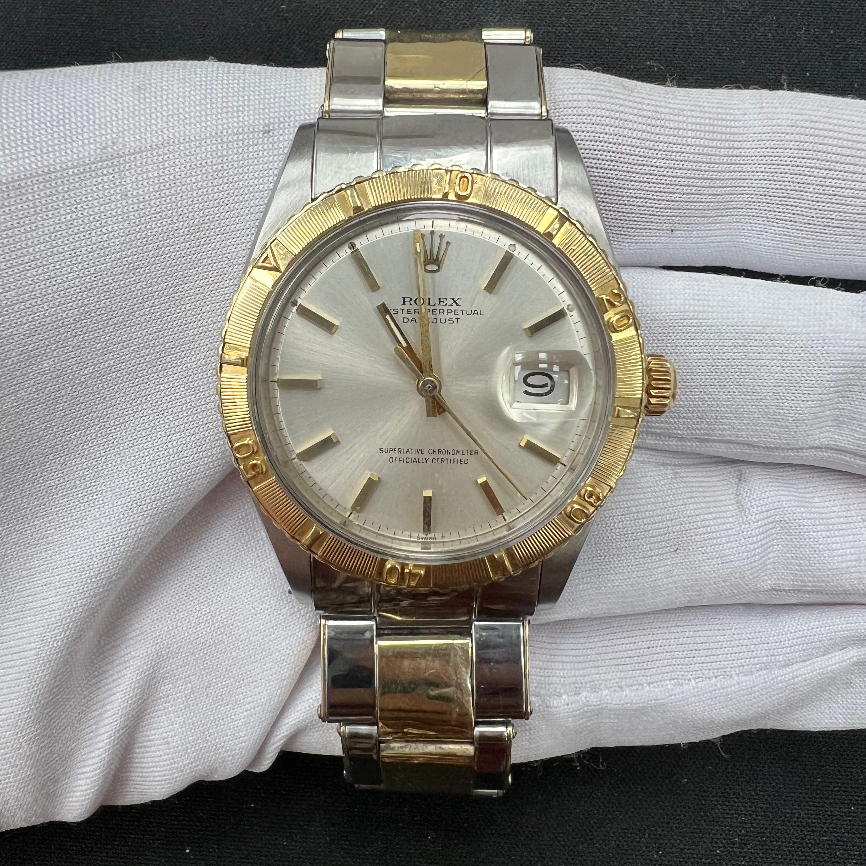 Rolex Datejust 36mm Two-Tone 18K Yellow Gold & Steel Silver Dial Ref. 1625