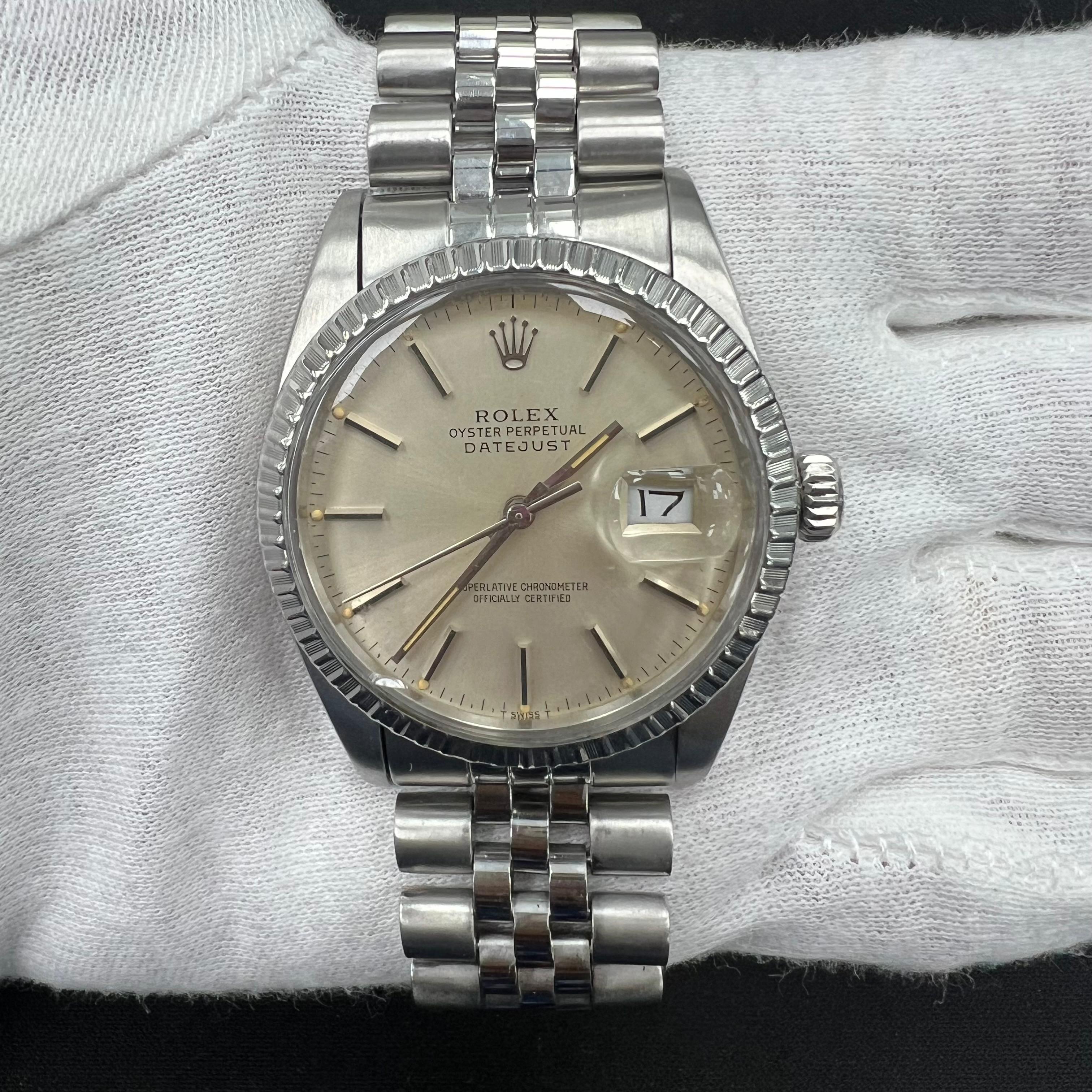 Rolex Datejust 36mm Stainless Steel Silver Dial Ref. 16030