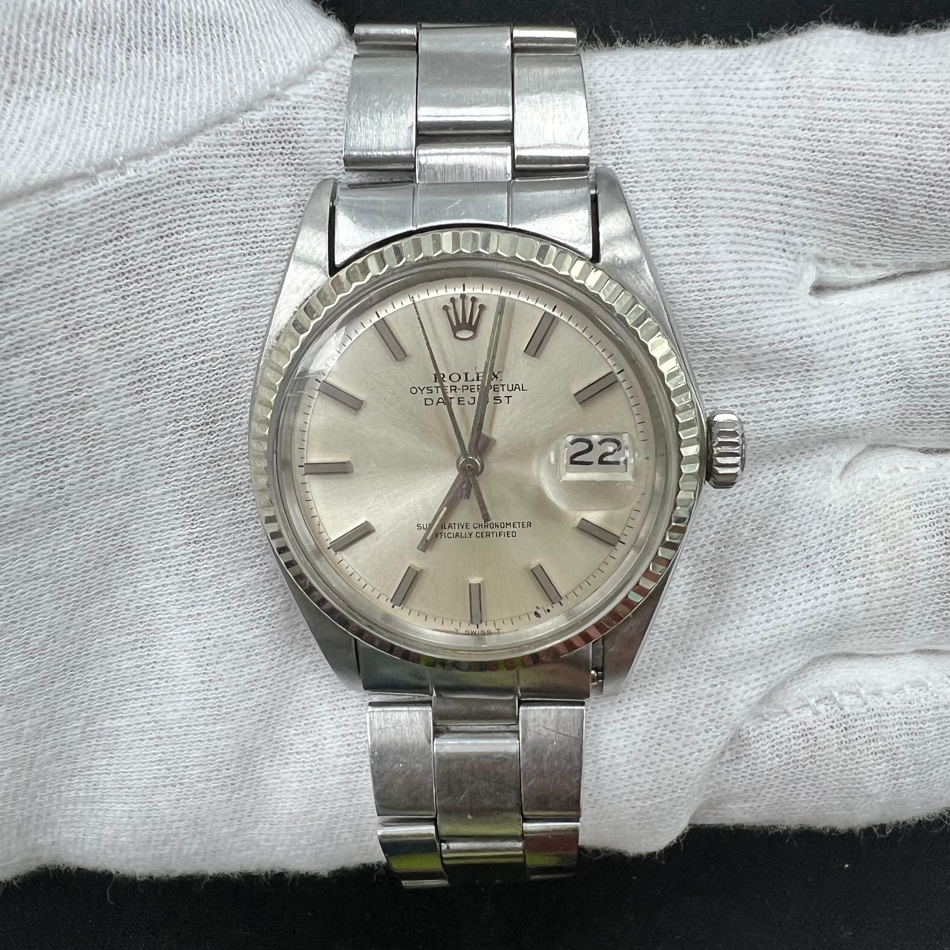 Rolex Datejust 36mm Stainless Steel Silver Dial Ref. 1601