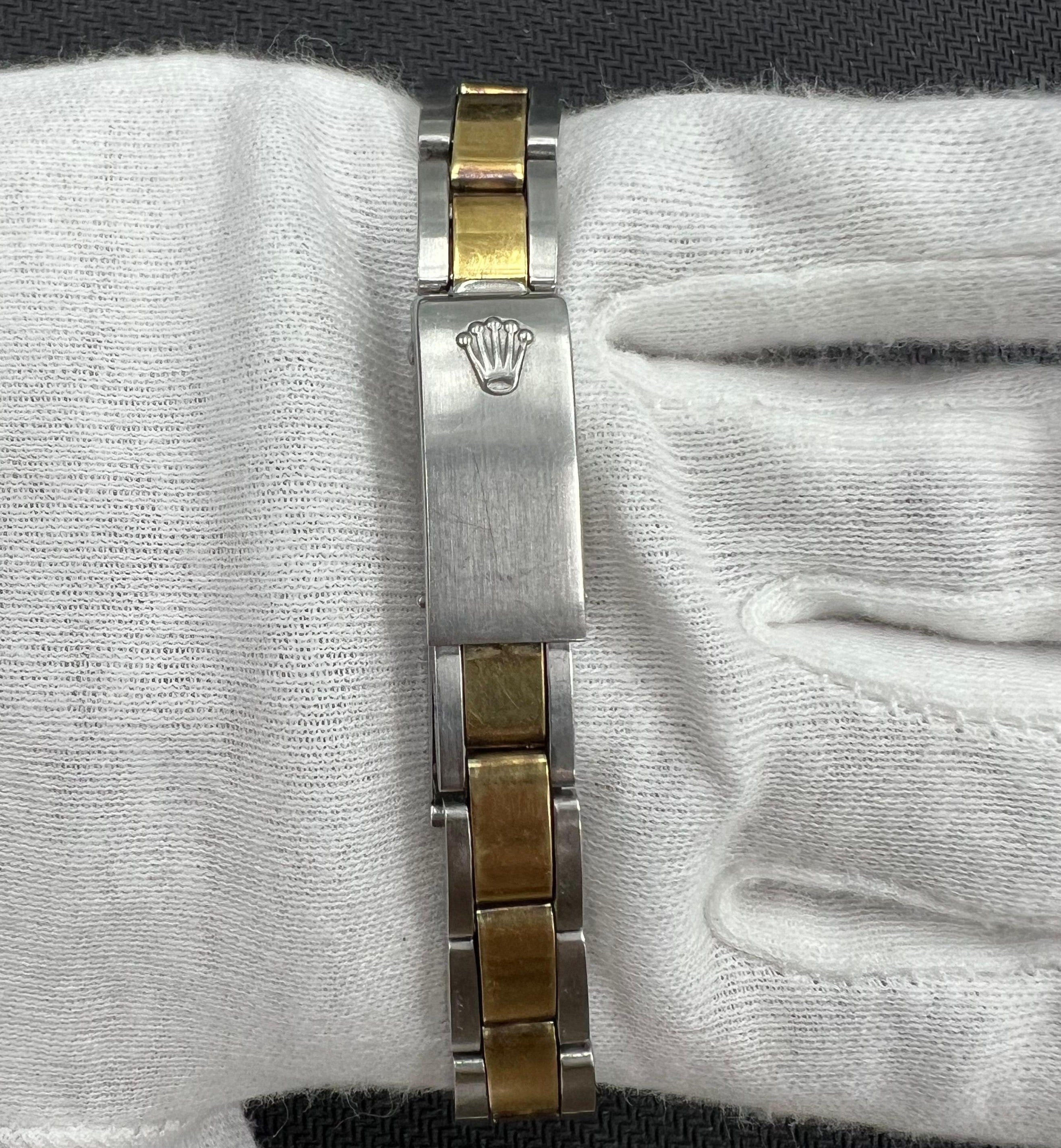 Rolex Oyster Perpetual 26mm Two-Tone 18K Yellow Gold & Steel Champagne Dial Ref. 67193