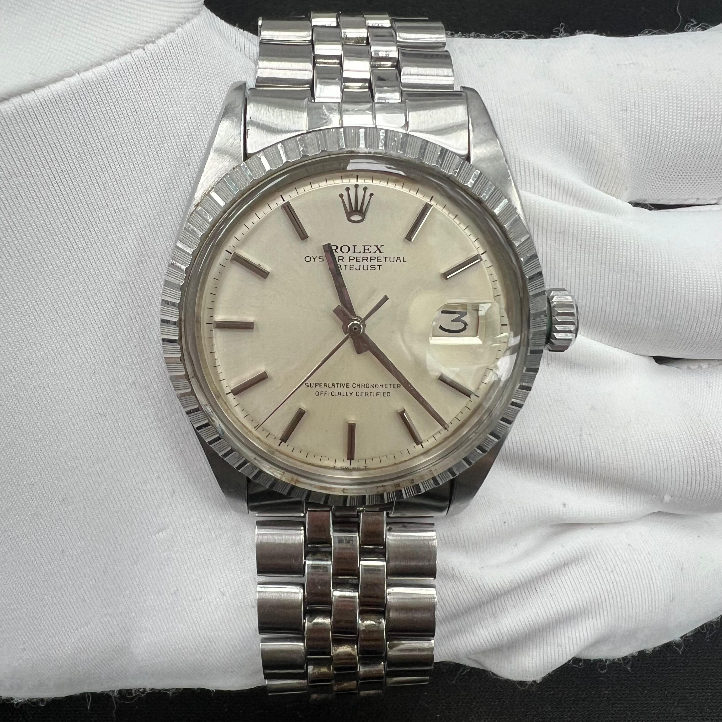 Rolex Datejust 36mm Stainless Steel Silver Dial Ref. 1601