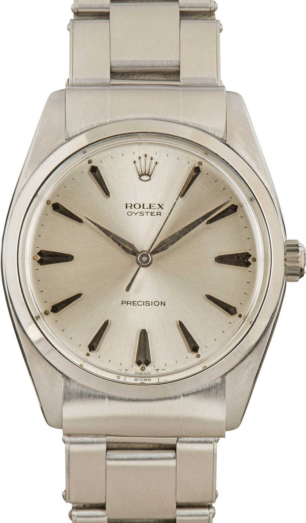 Rolex Oyster Precision 34mm Stainless Steel Silver Dial Ref. 6426