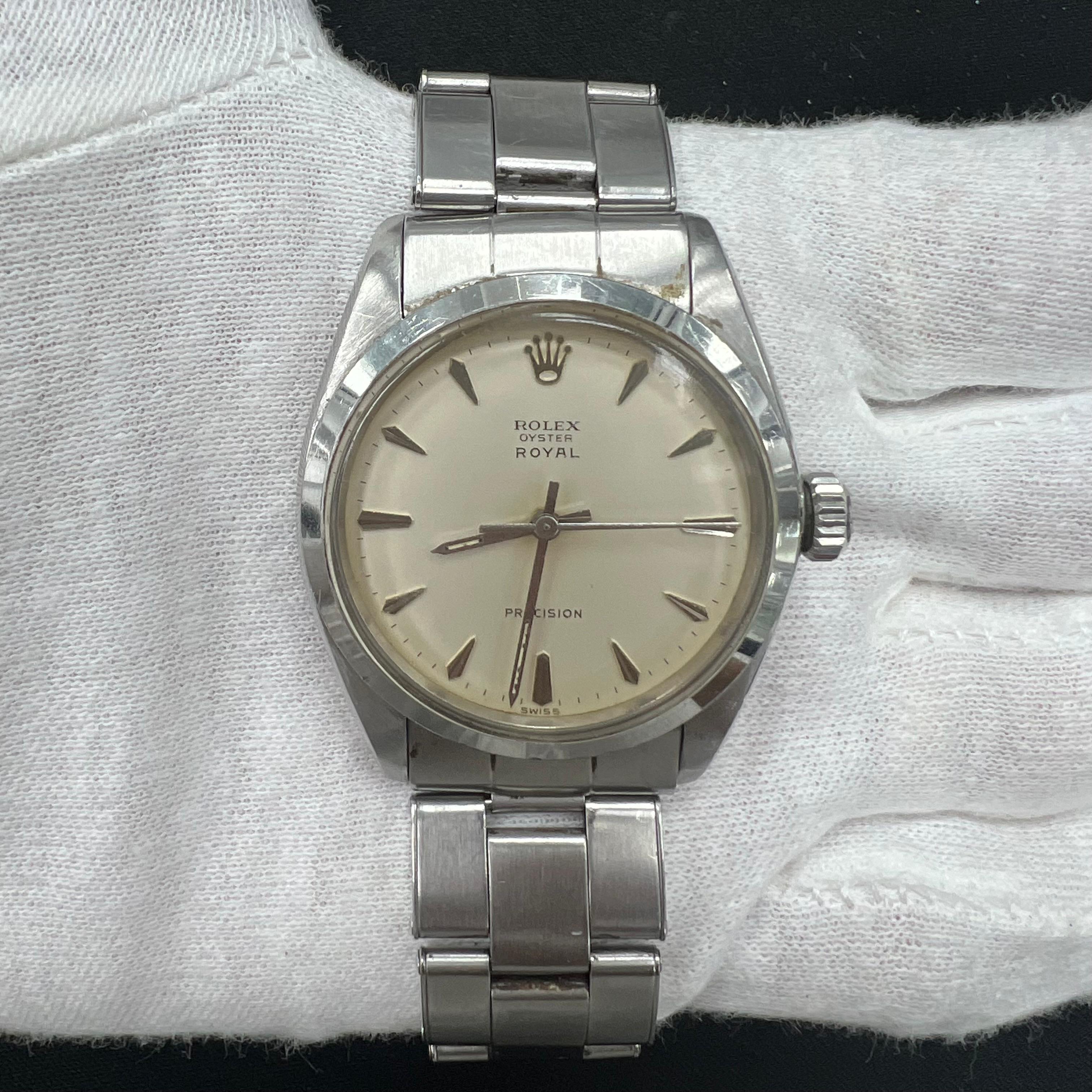 Rolex Oyster Precision 34mm Stainless Steel Silver Dial Ref. 6426