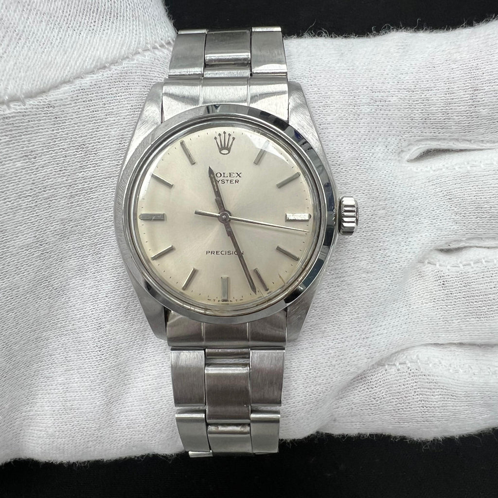 Rolex Oyster Precision 34mm Stainless Steel Silver Dial Ref. 6426