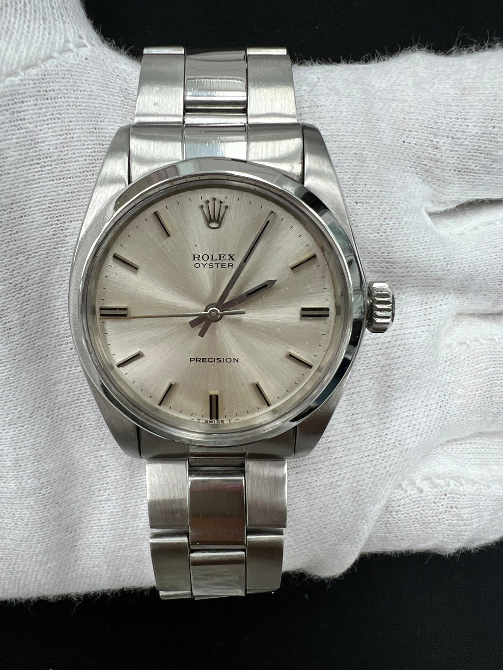 Rolex Oyster Precision 34mm Stainless Steel Silver Dial Ref. 6426
