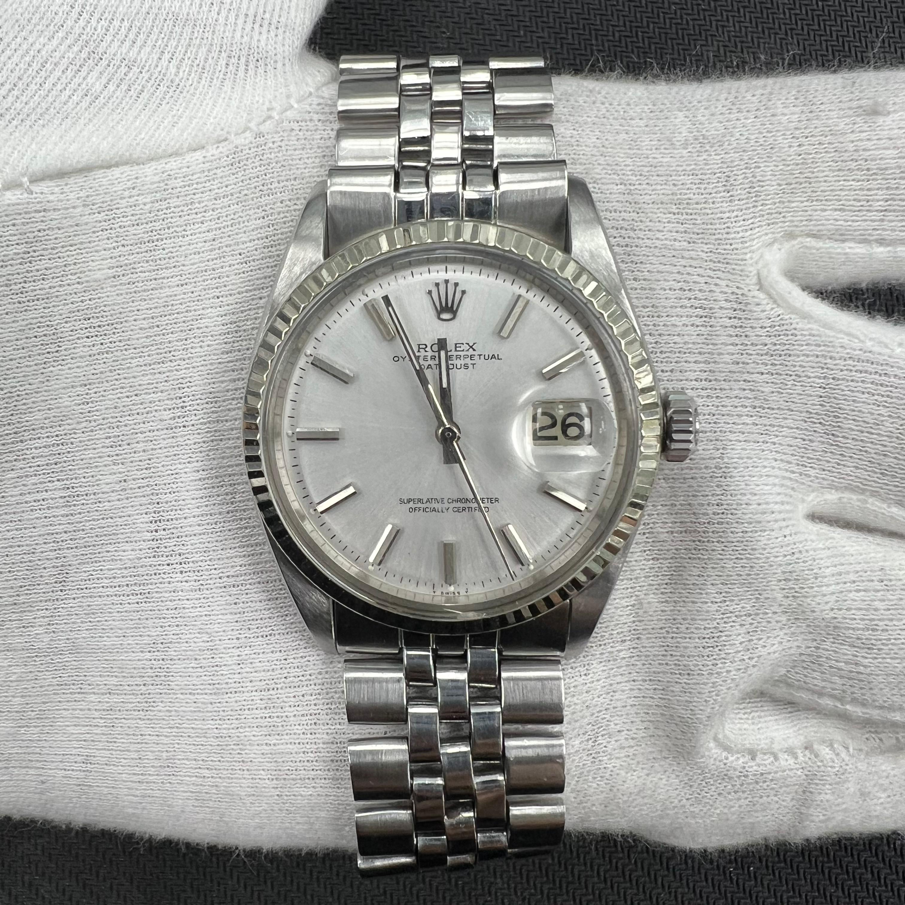 Rolex Datejust 36mm Stainless Steel Silver Dial Ref. 1601