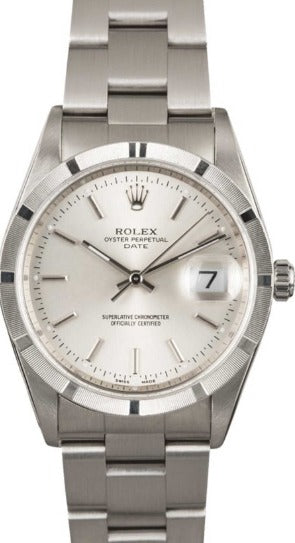 Rolex Oyster Precision 34mm Stainless Steel Silver Dial Ref. 6426