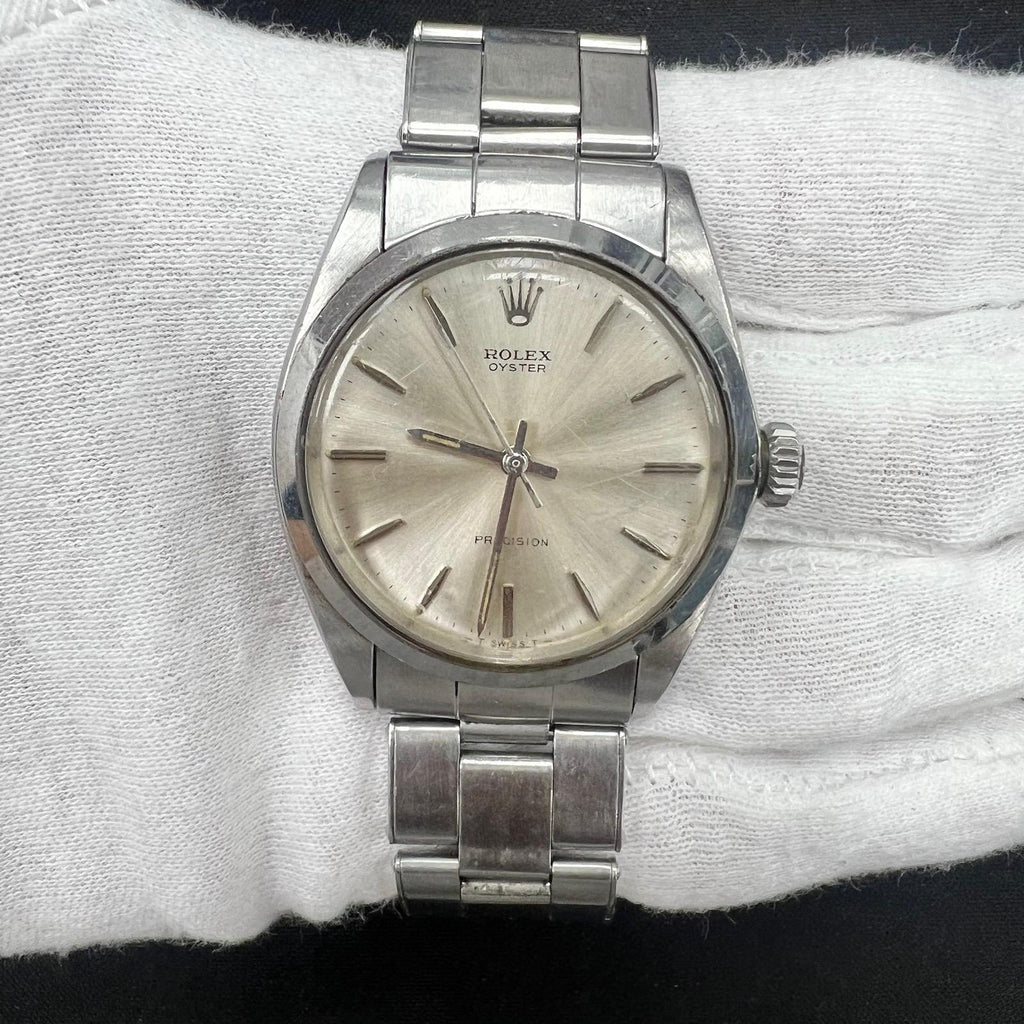 Rolex Precision 34mm Stainless Steel Silver Dial Ref. 6430