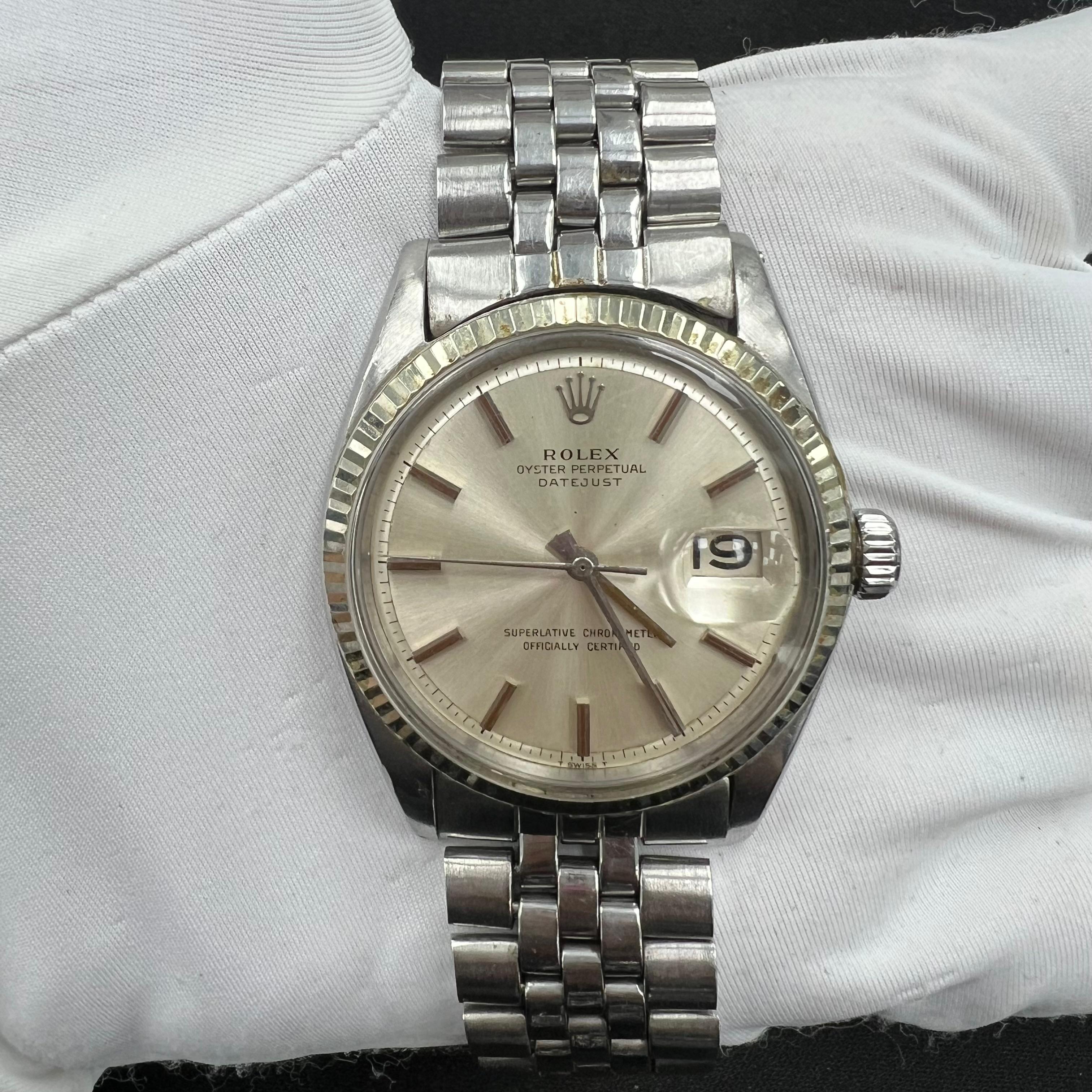Rolex Datejust 36mm Stainless Steel Silver Dial Ref. 1601