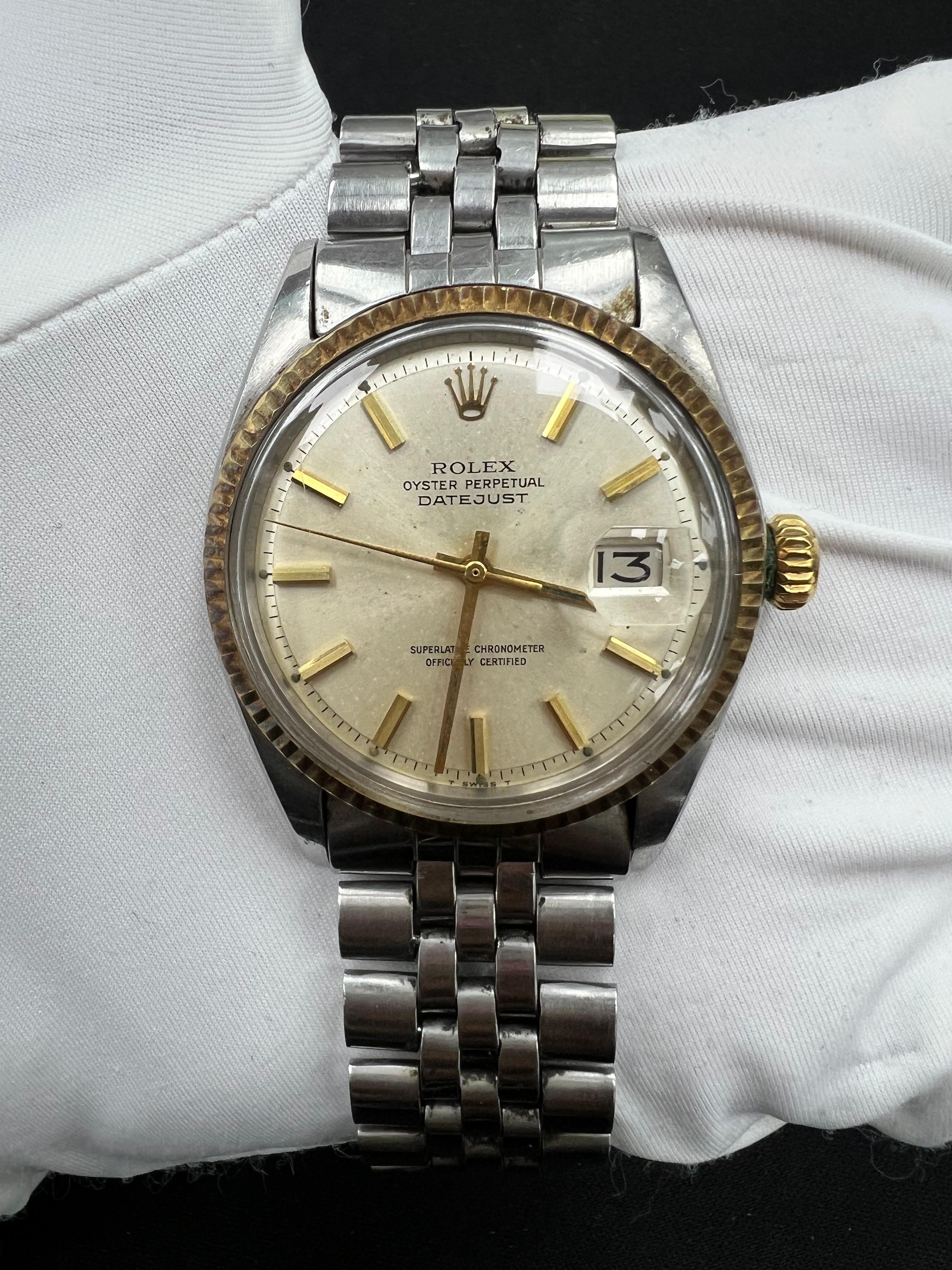 Rolex Datejust 36mm Stainless Steel Silver Dial Ref. 1601
