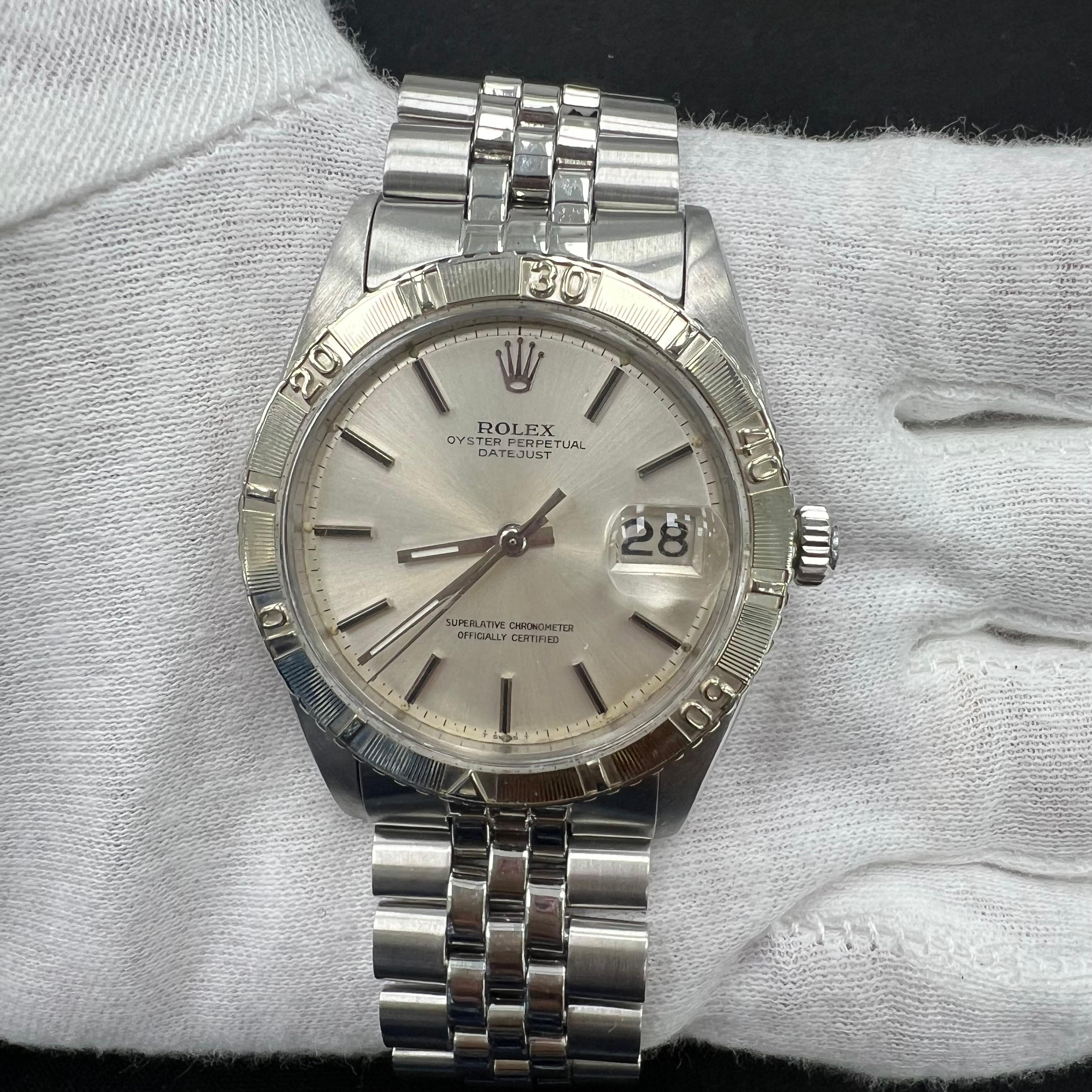 Rolex Datejust 36mm Stainless Steel Silver Dial Ref. 1625