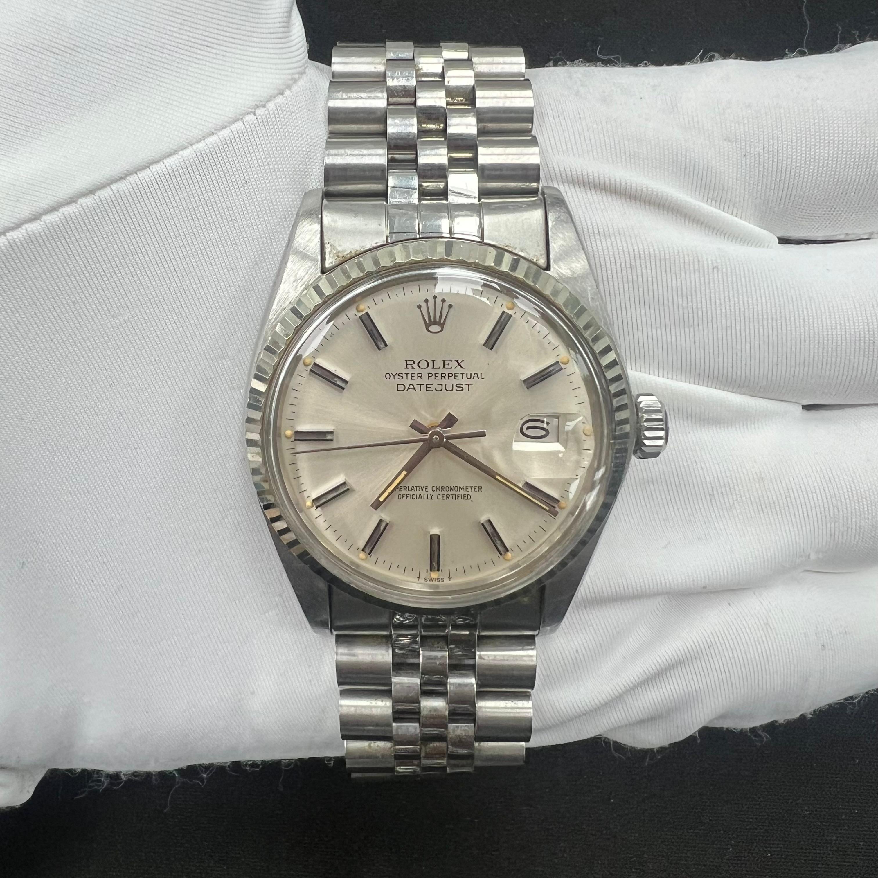 Rolex Datejust 36mm Stainless Steel Silver Dial Ref. 16014