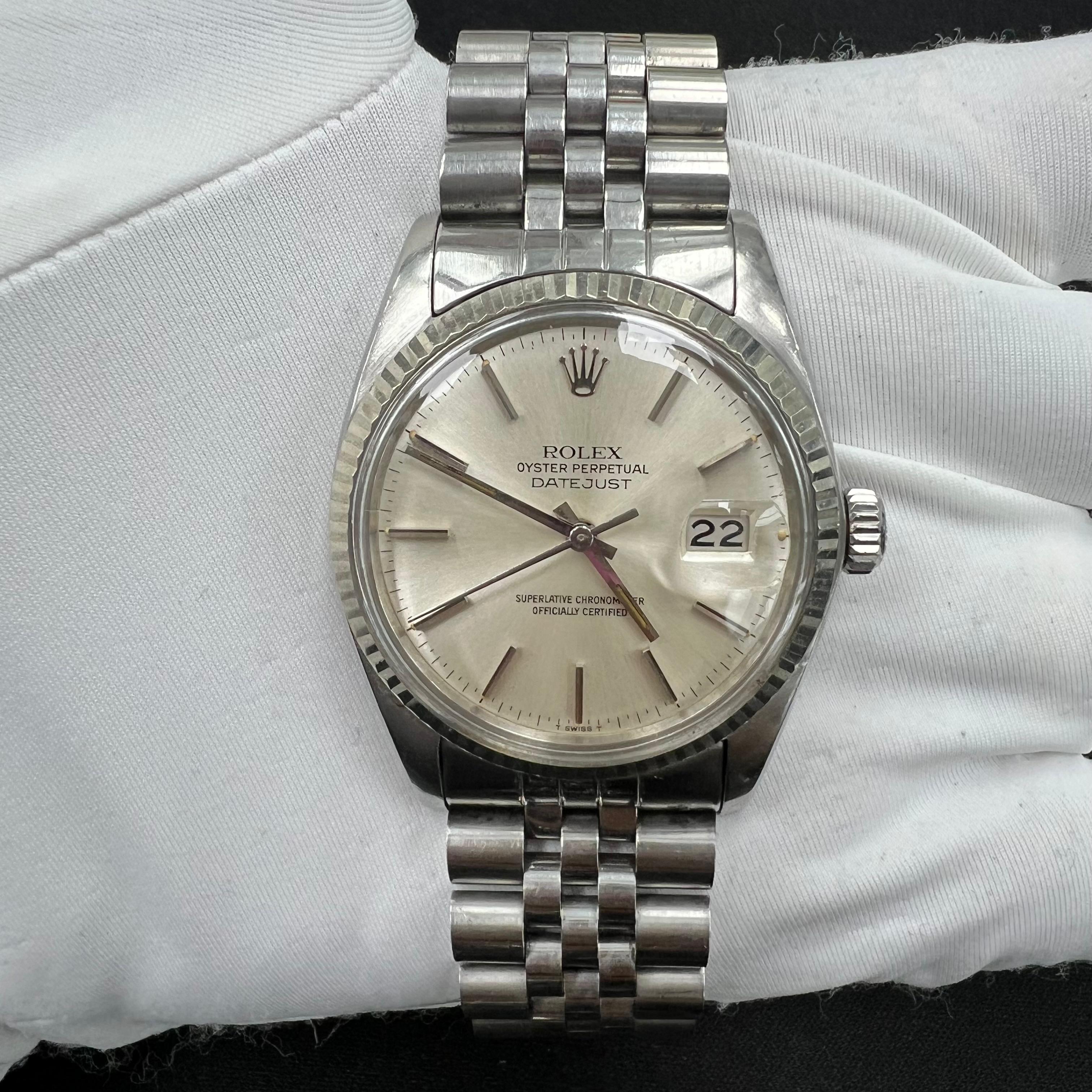 Rolex Datejust 36mm Stainless Steel Silver Dial Ref. 16014