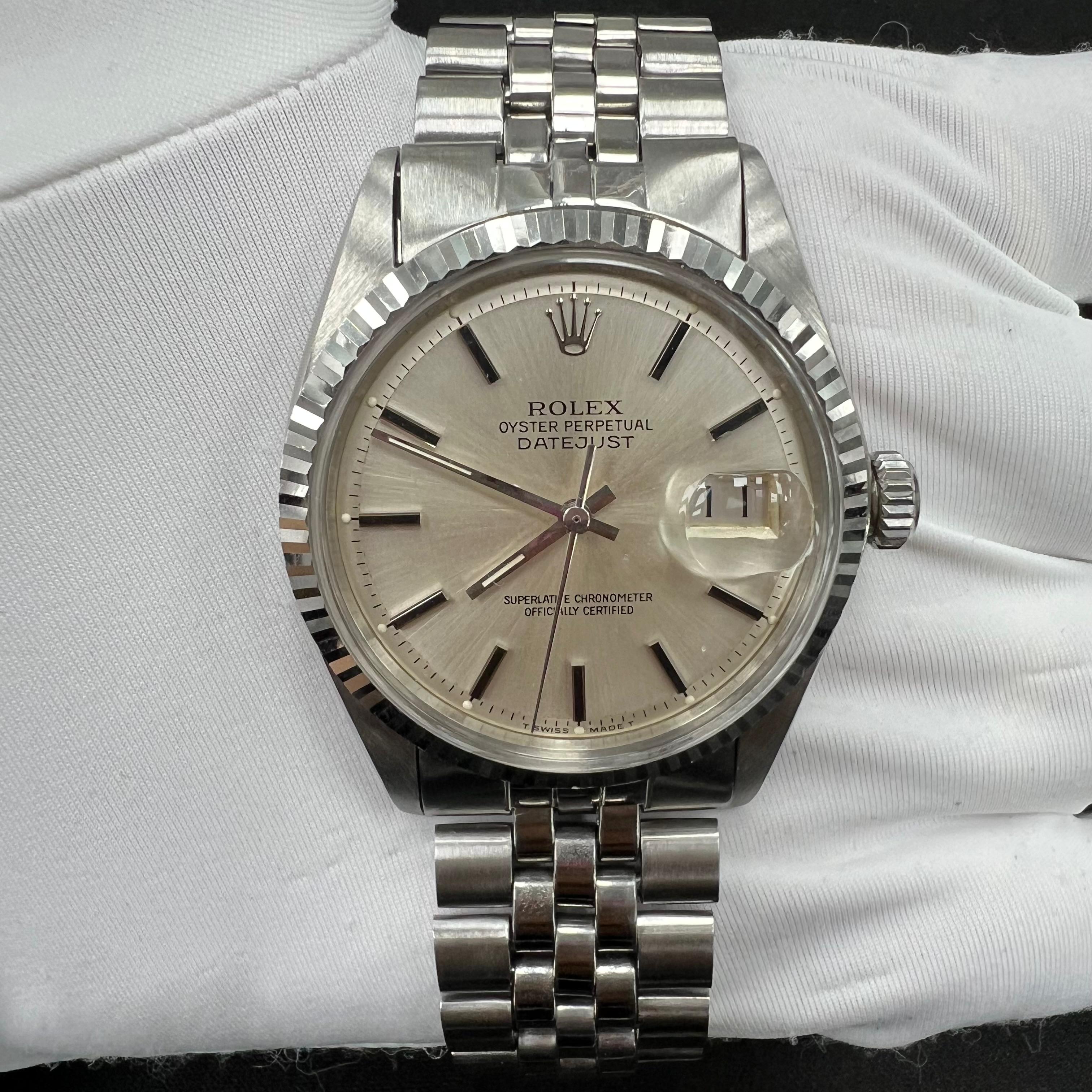 Rolex Datejust 36mm Stainless Steel Silver Dial Ref. 16014