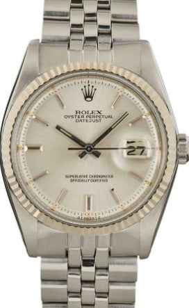 Rolex Datejust 36mm Stainless Steel Silver Dial Ref. 1601