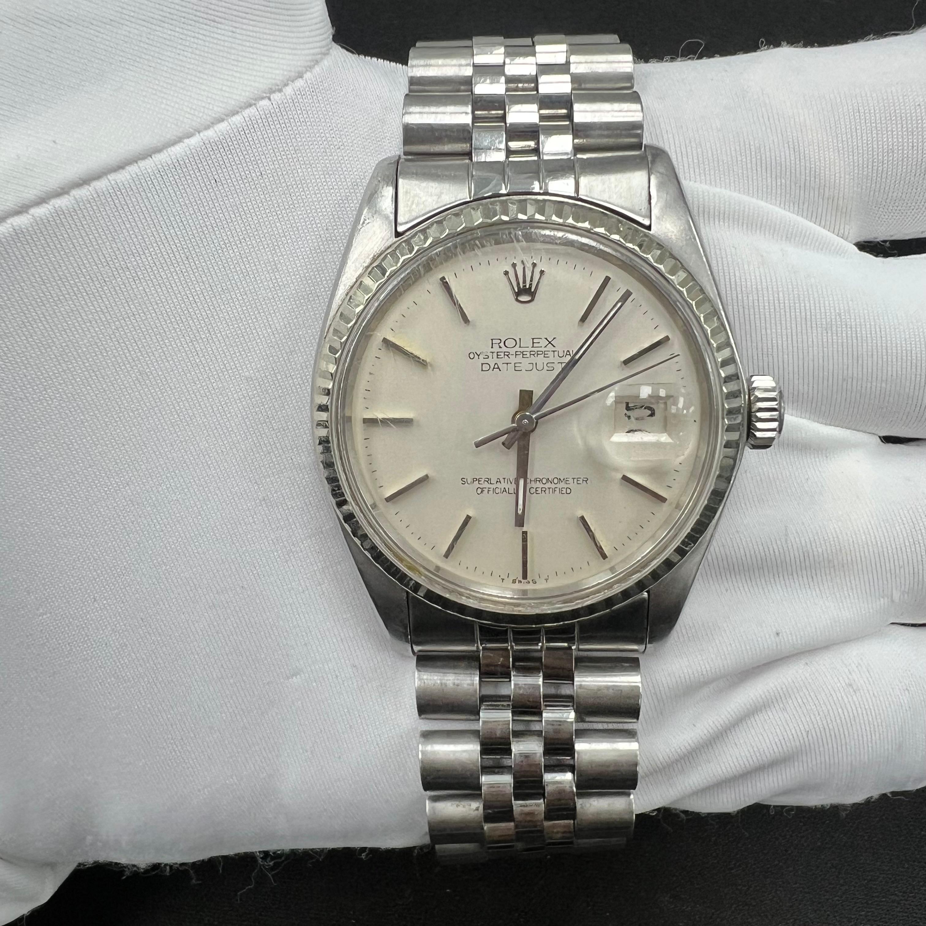 Rolex Datejust 36mm Stainless Steel Silver Dial Ref. 1601