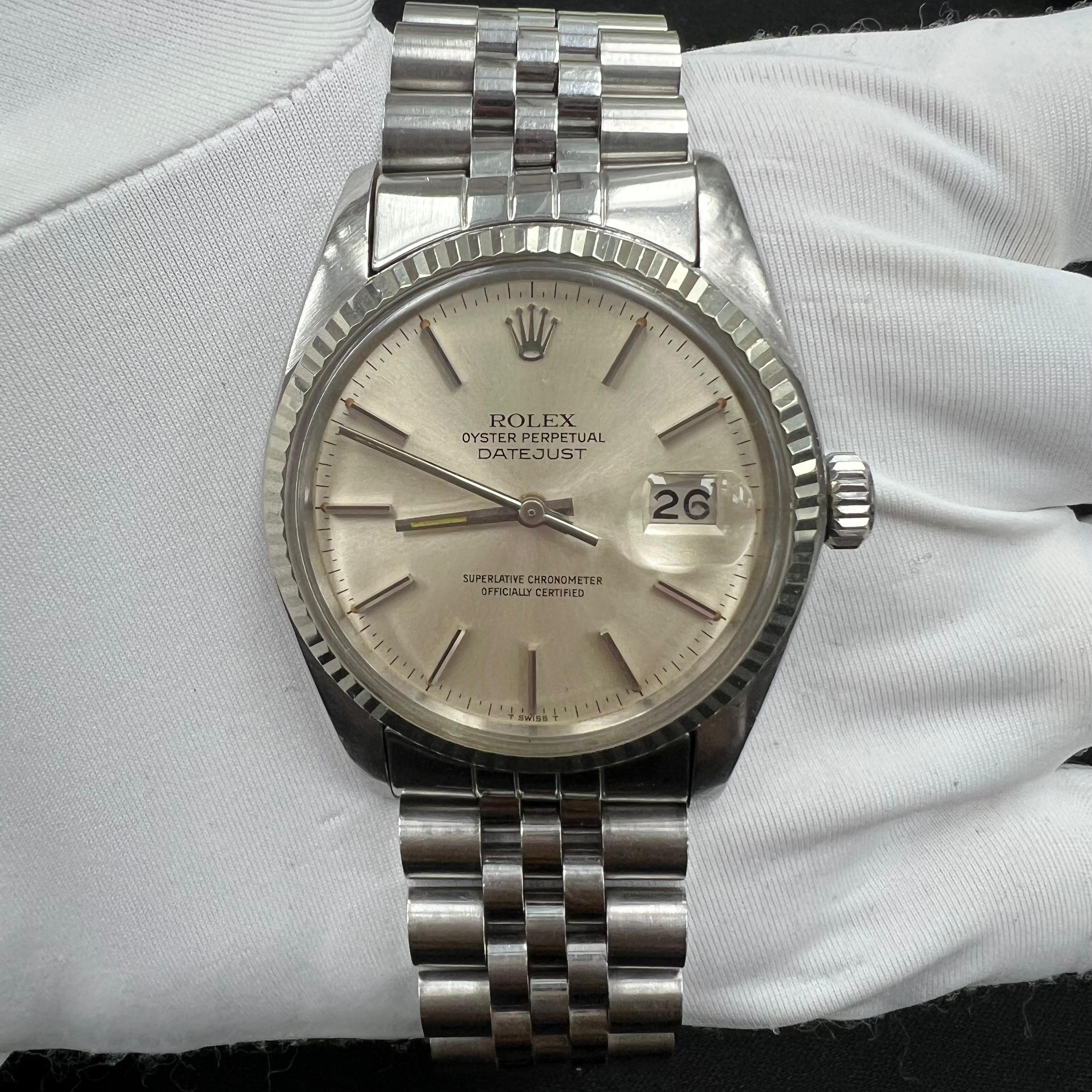 Rolex Datejust 36mm Stainless Steel Silver Dial Ref. 16014