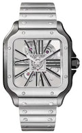 Cartier Santos 39.8mm Stainless Steel Skeleton Dial Ref. WHSA0027