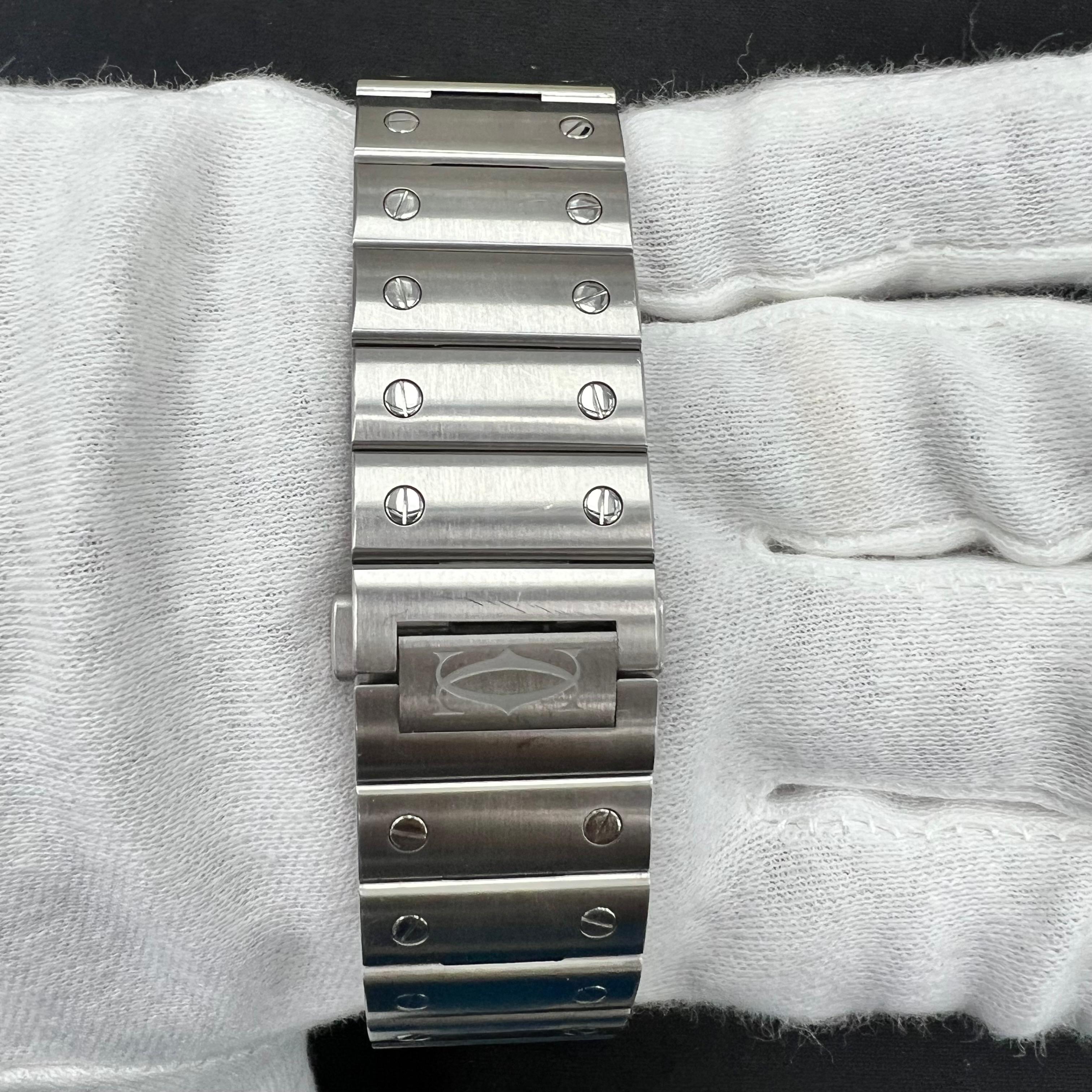 Cartier Santos 39.8mm Stainless Steel Skeleton Dial Ref. WHSA0027
