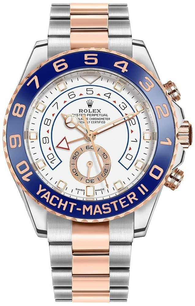 Rolex Yacht-Master II 44mm Two-Tone 18K Rose Gold & Steel White Dial Ref. 116681