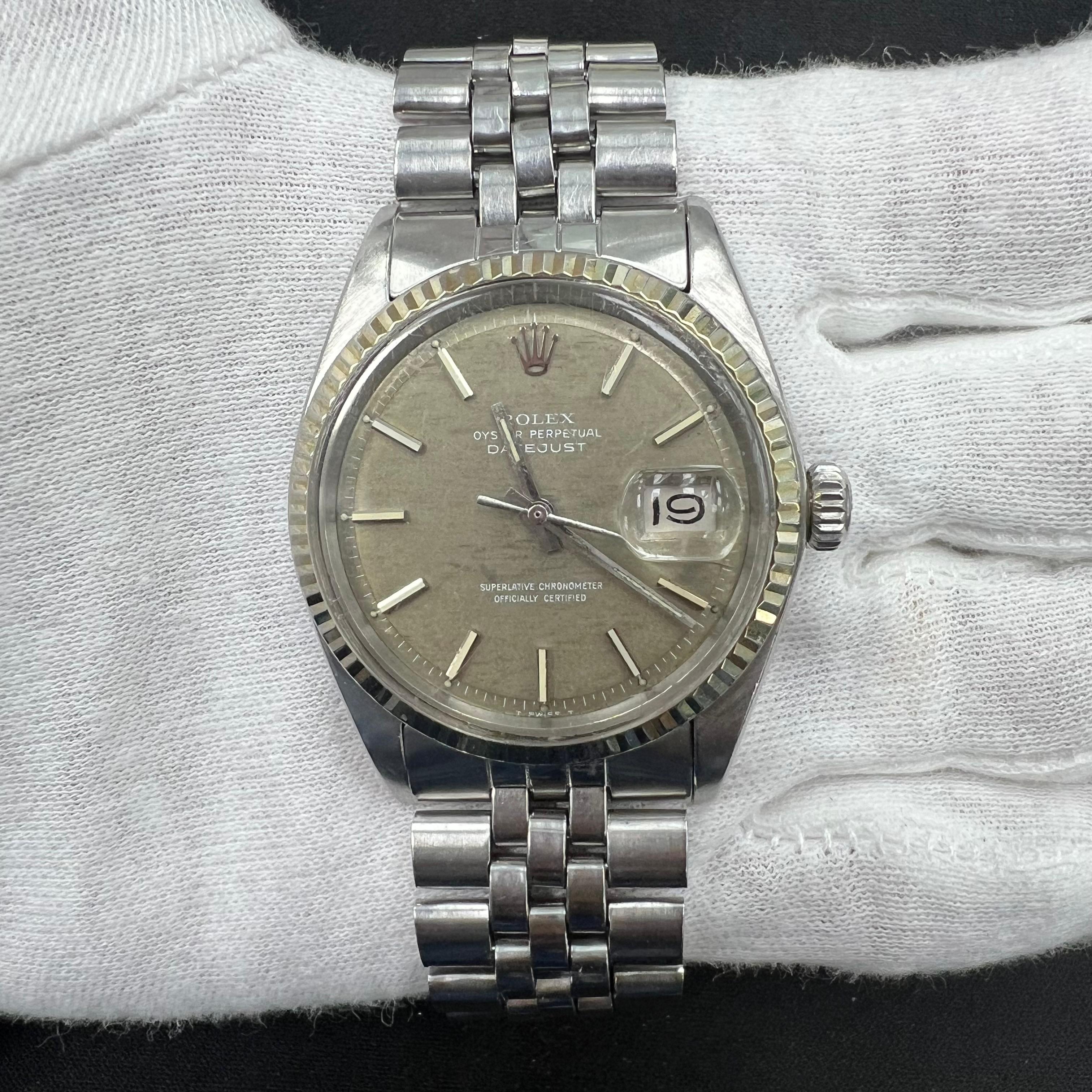 Rolex Datejust 36mm Stainless Steel Grey Dial Ref. 1601