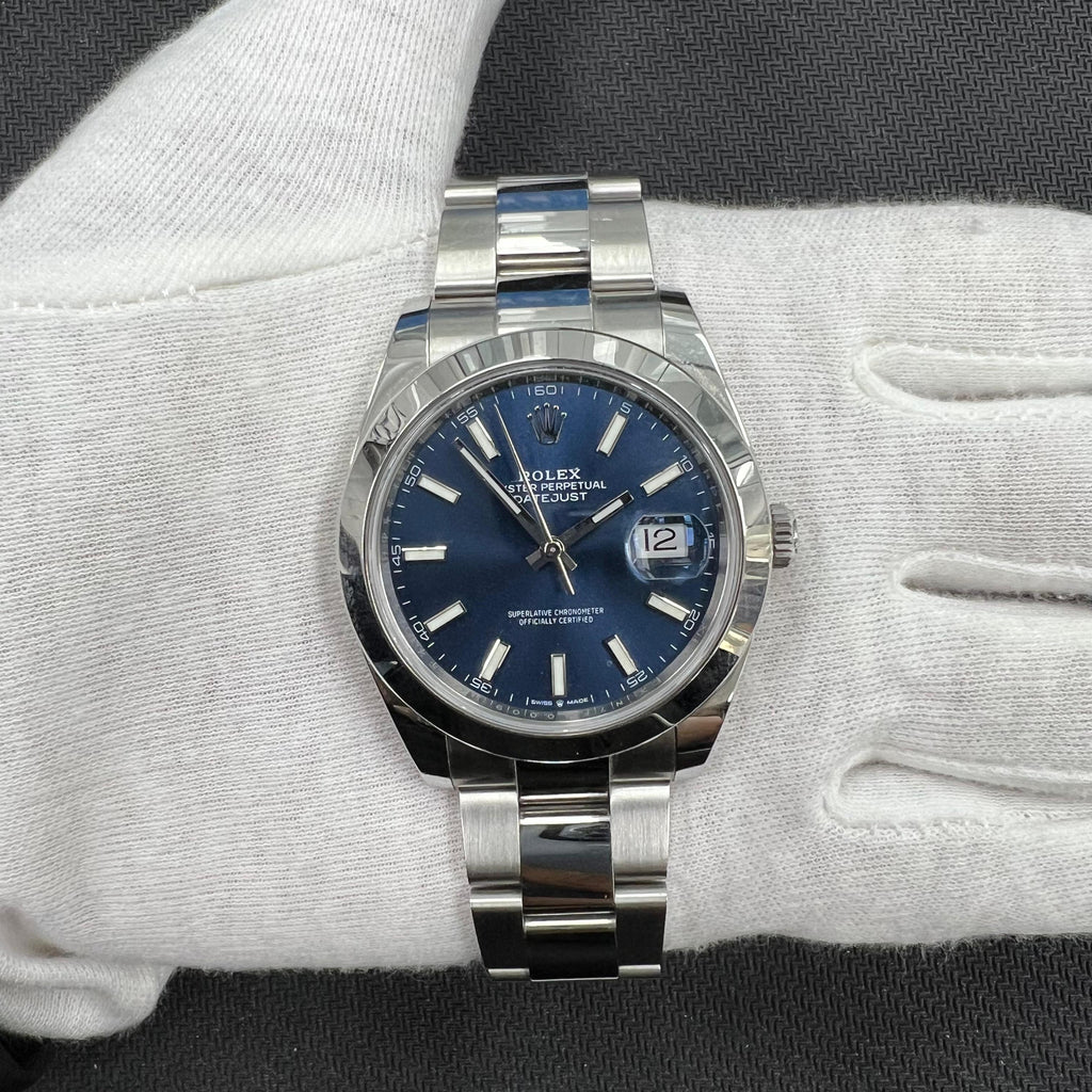 Rolex Datejust 41mm Stainless Steel Blue Dial Ref. 126300