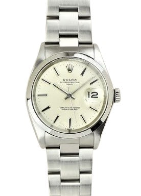 Rolex Oyster Perpetual Date 34mm Stainless Steel Silver Dial Ref. 1500