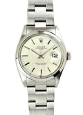 Rolex Oyster Perpetual Date 34mm Stainless Steel Silver Dial Ref. 1500
