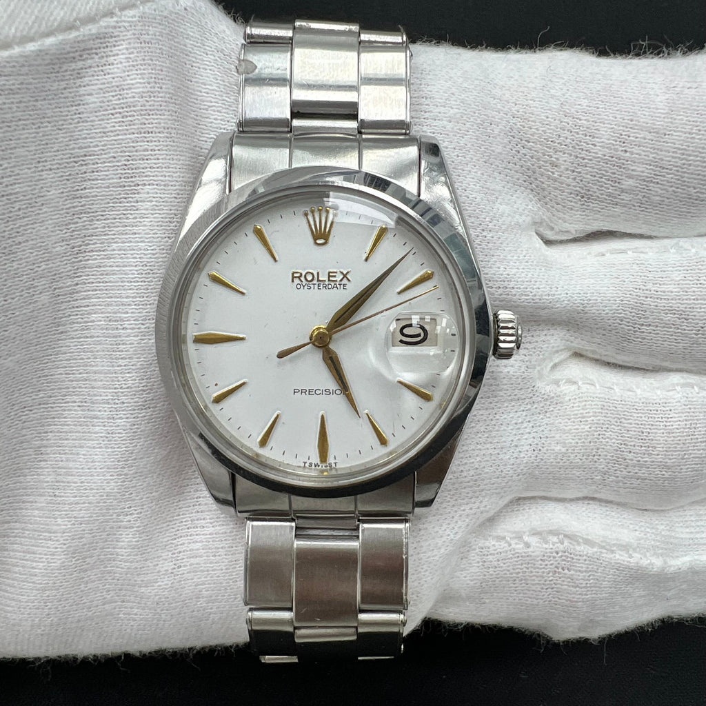 Rolex Precision 36mm Stainless Steel White Dial Ref. 6694WH