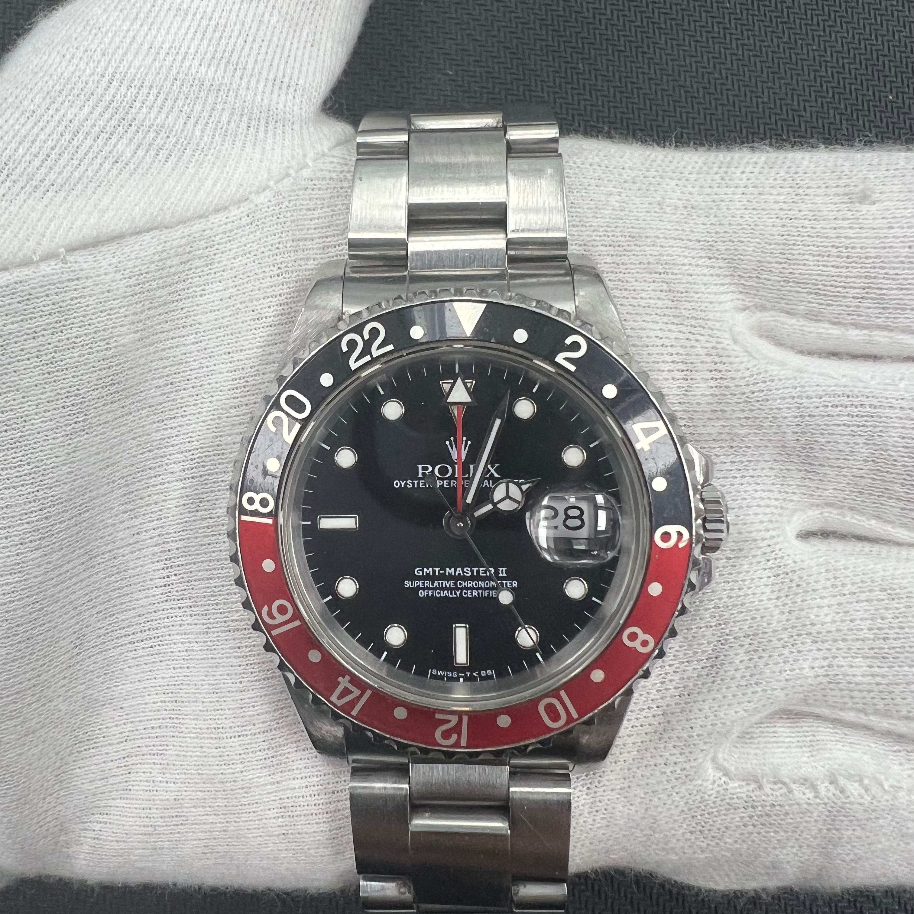 Rolex GMT Master II 40mm Stainless Steel Black Dial Ref. 16710