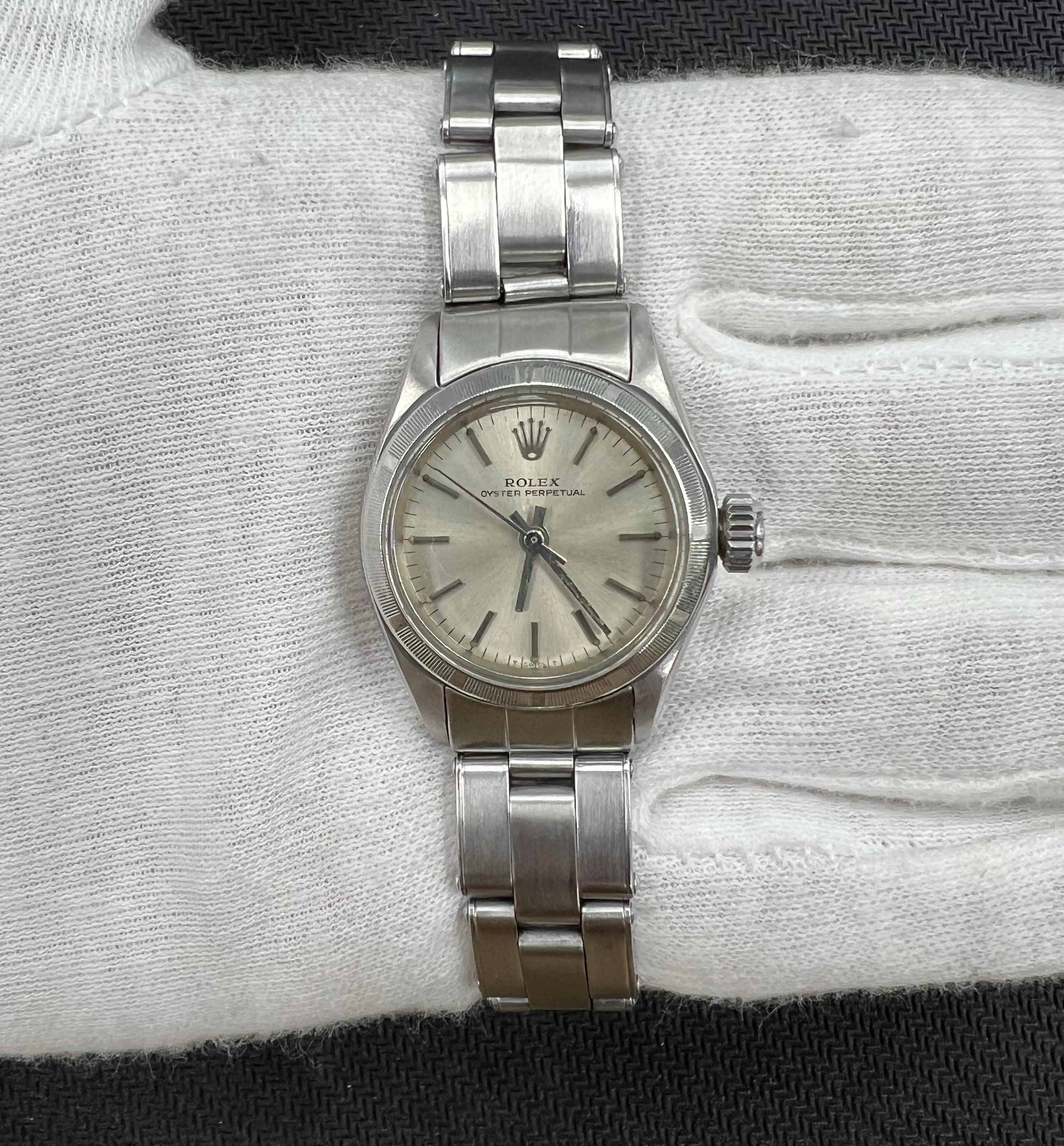 Rolex Oyster Perpetual 26mm Stainless Steel Silver Dial Ref. 6718
