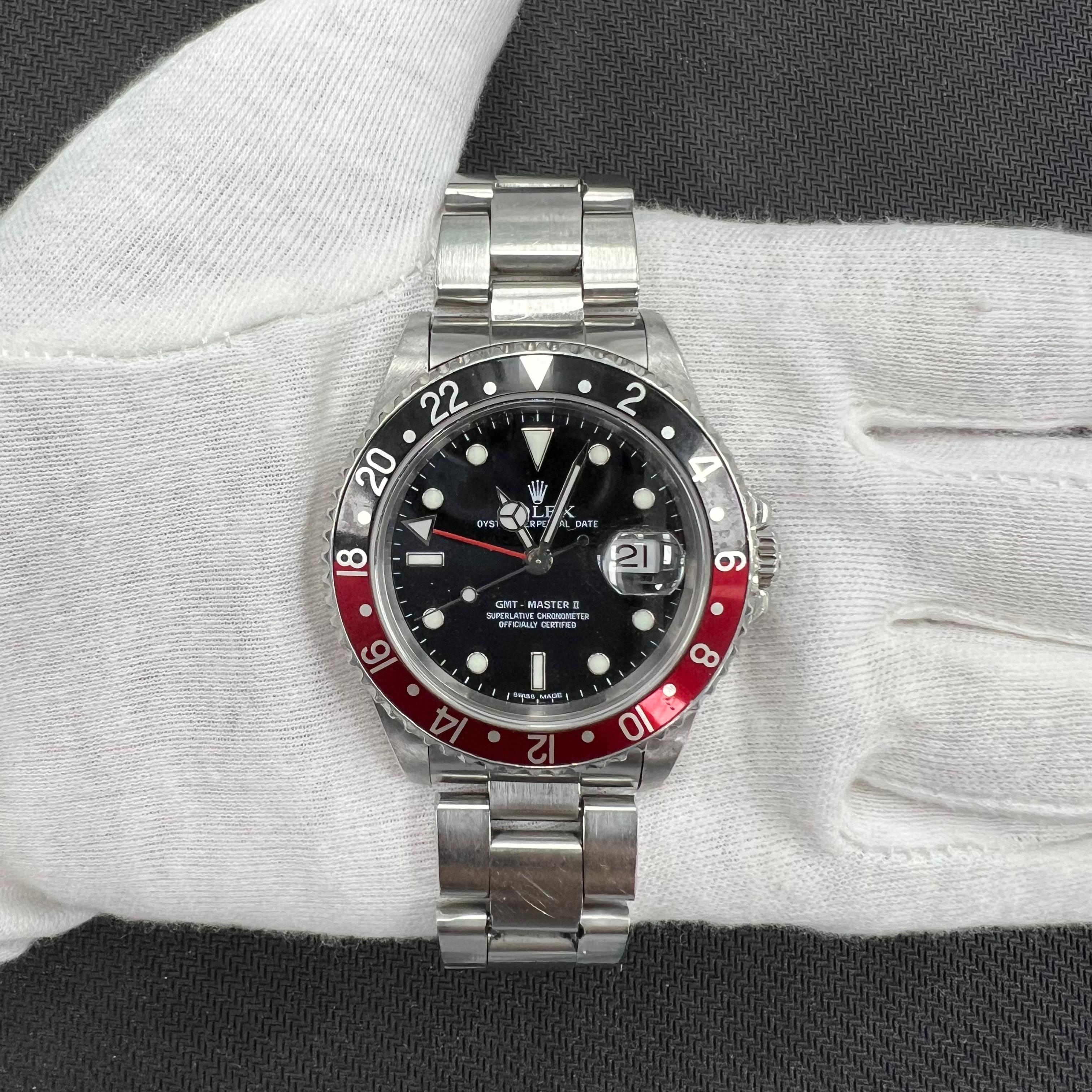 Rolex GMT Master II 40mm Stainless Steel Black Dial Ref. 16710